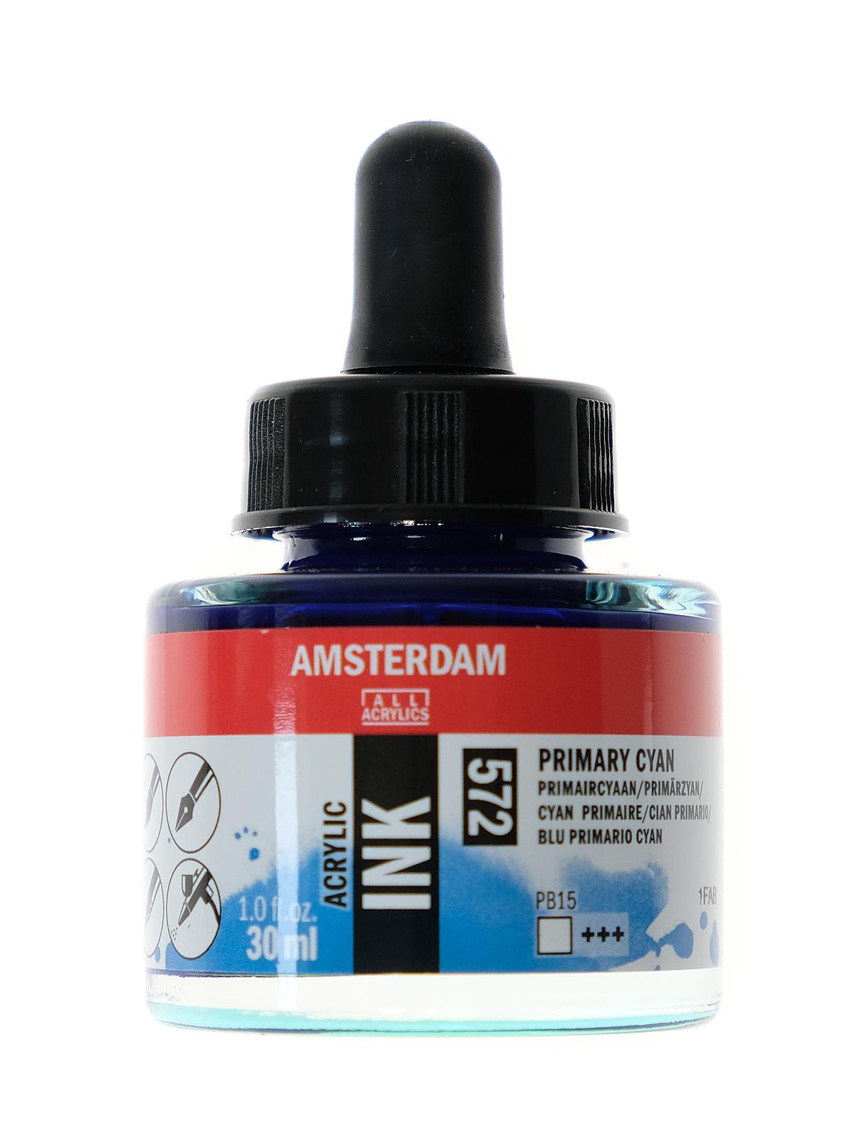 Acrylic Ink primary cyan 30 ml