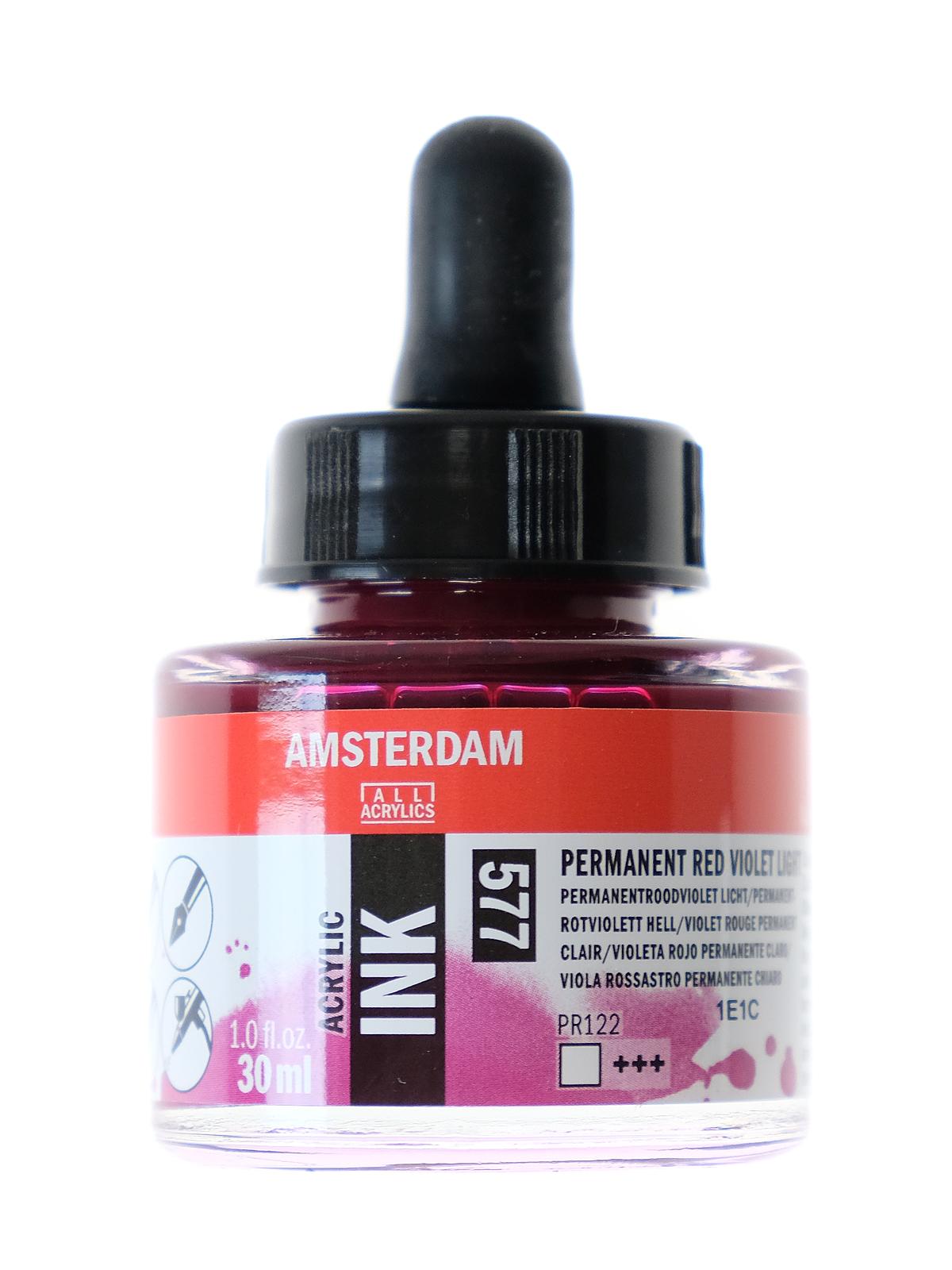 Acrylic Ink permanent red violet light 30 ml