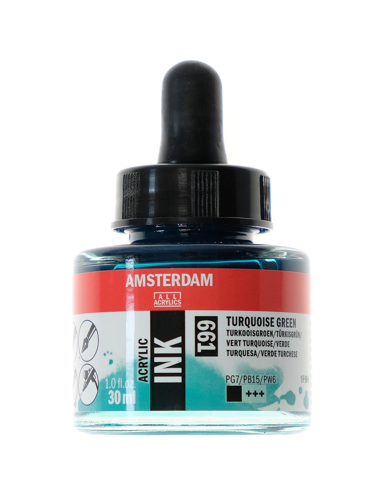 Acrylic Ink turquoise green 30 ml