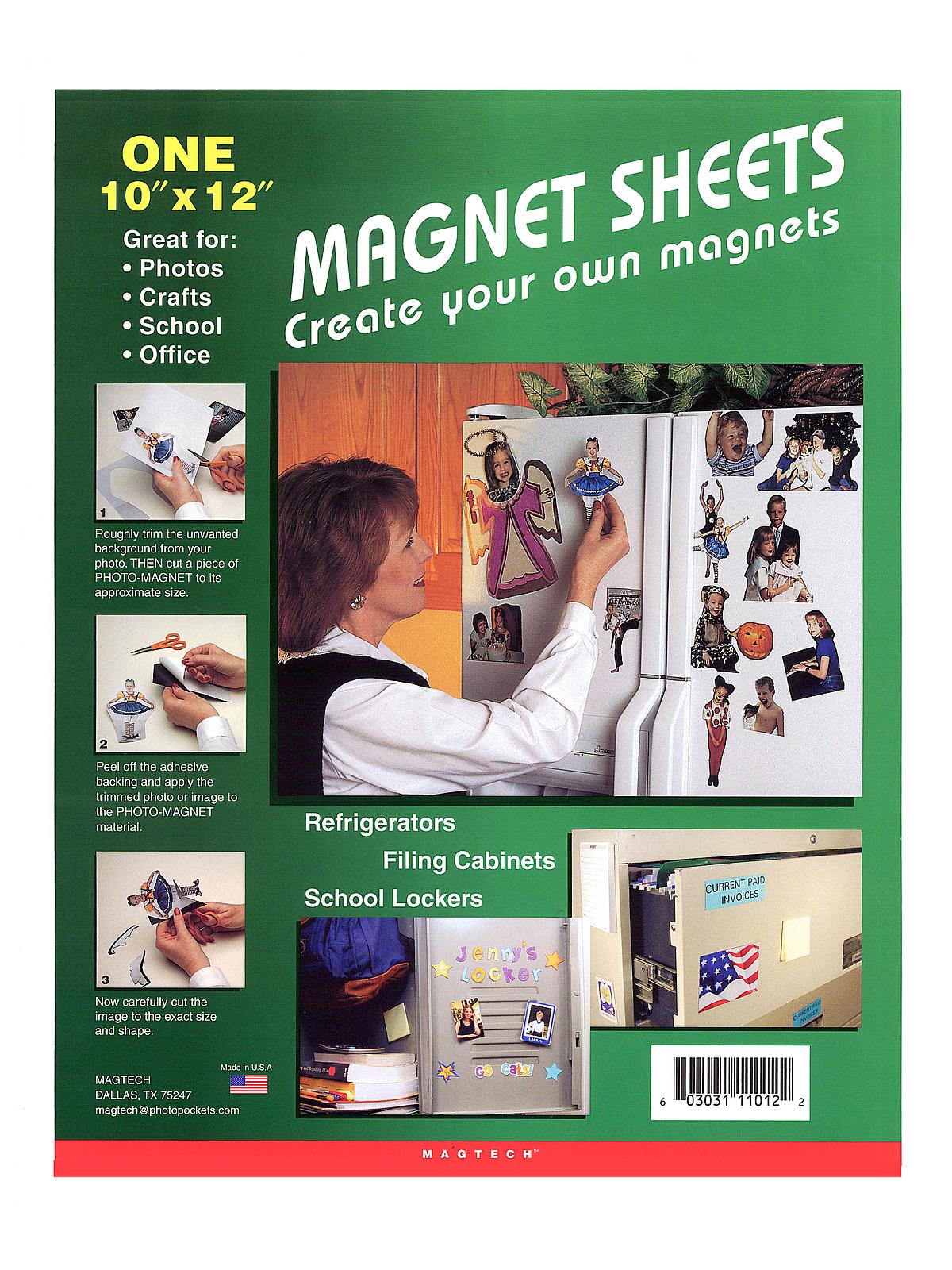 Magnet Sheets 10 in. x 12 in. pack of 1