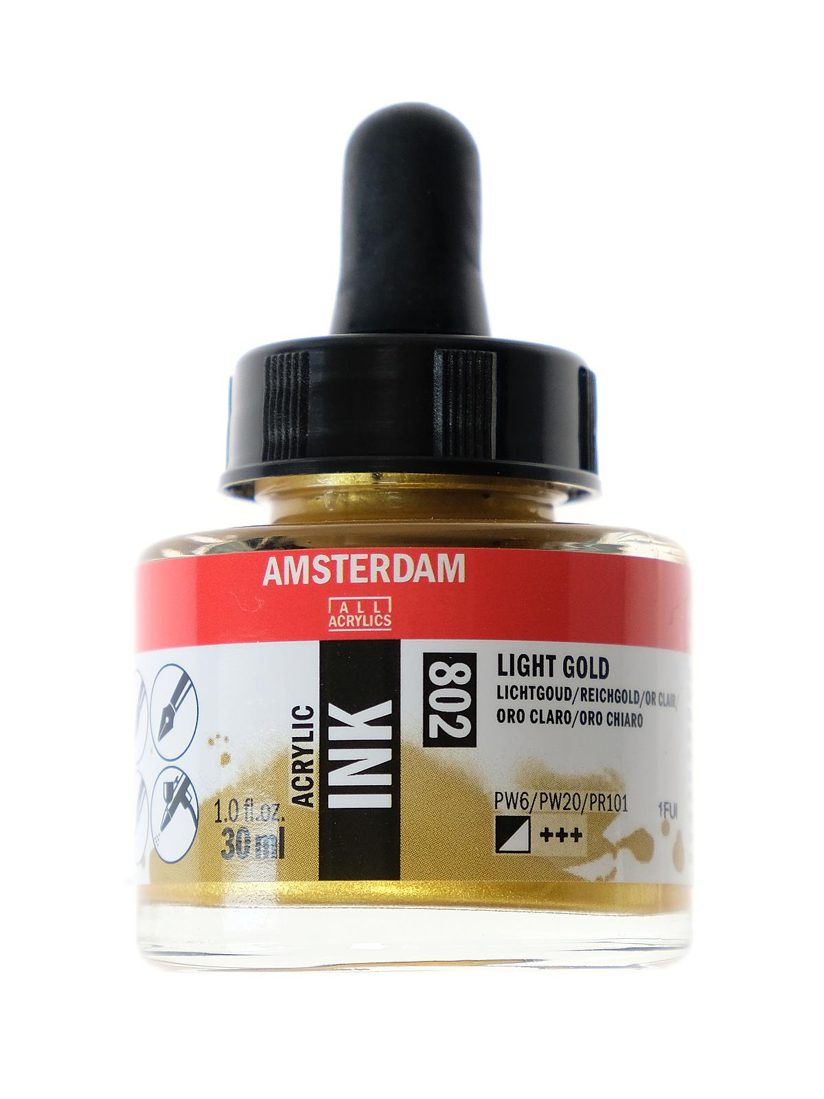 Acrylic Ink light gold 30 ml