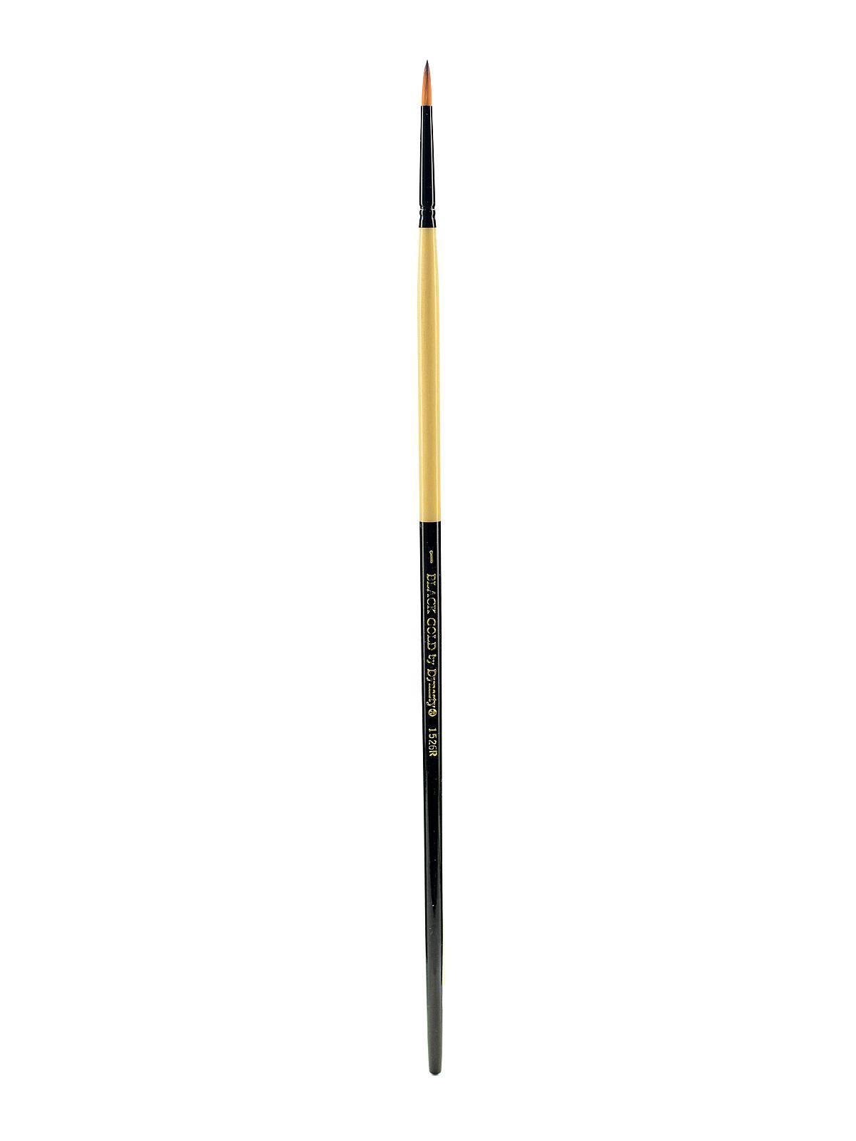 Black Gold Series Long Handled Synthetic Brushes 1 round 1526R
