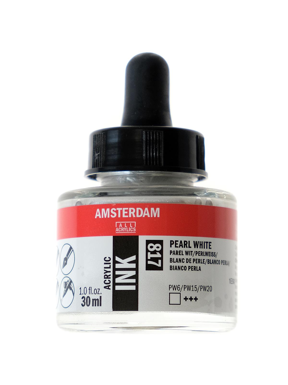 Acrylic Ink pearl white 30 ml
