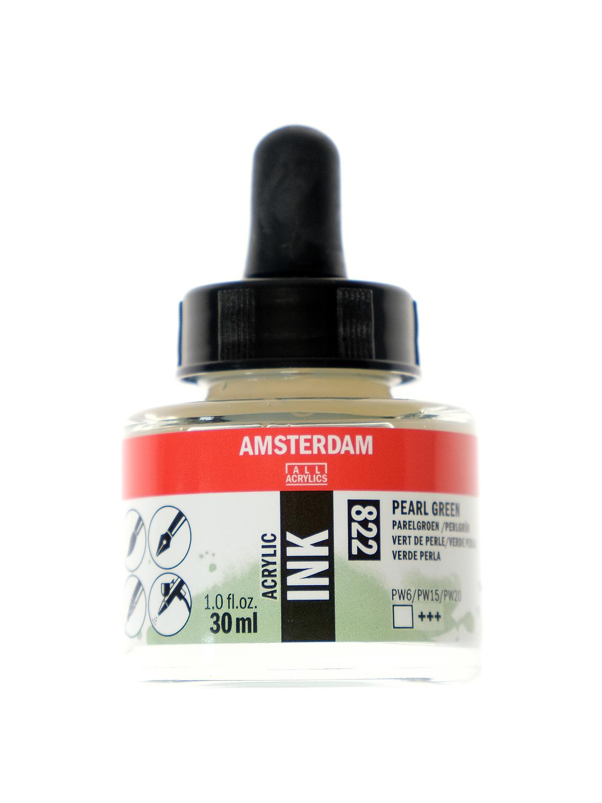 Acrylic Ink pearl green 30 ml