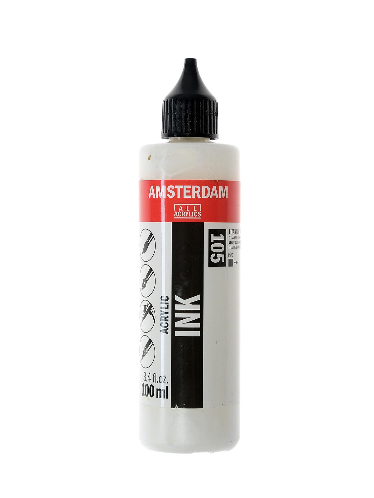 Acrylic Ink titanium white 100 ml