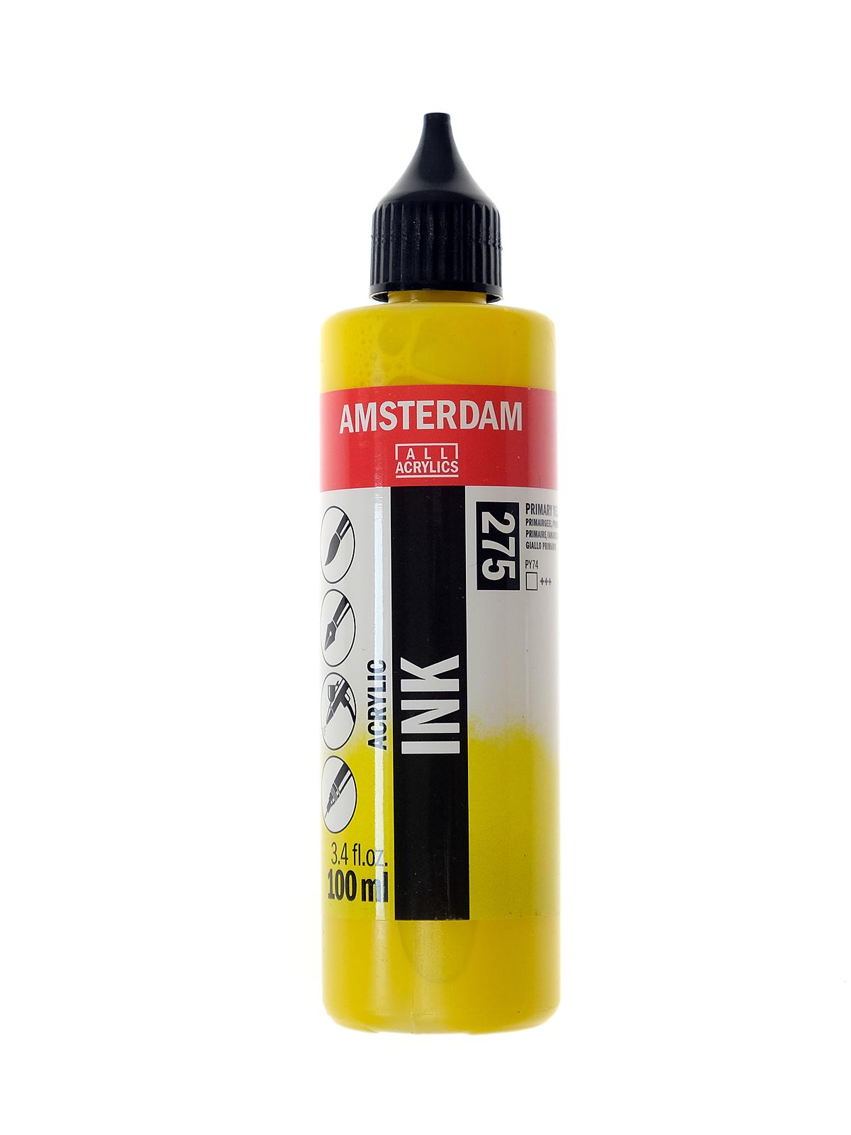 Acrylic Ink primary yellow 100 ml
