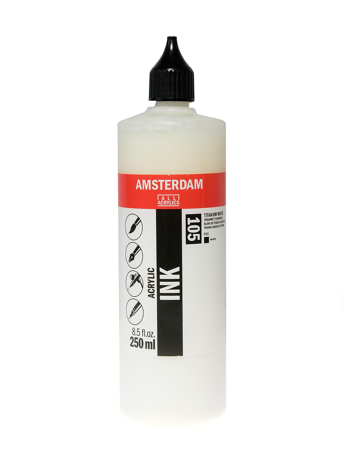 Acrylic Ink titanium white 250 ml