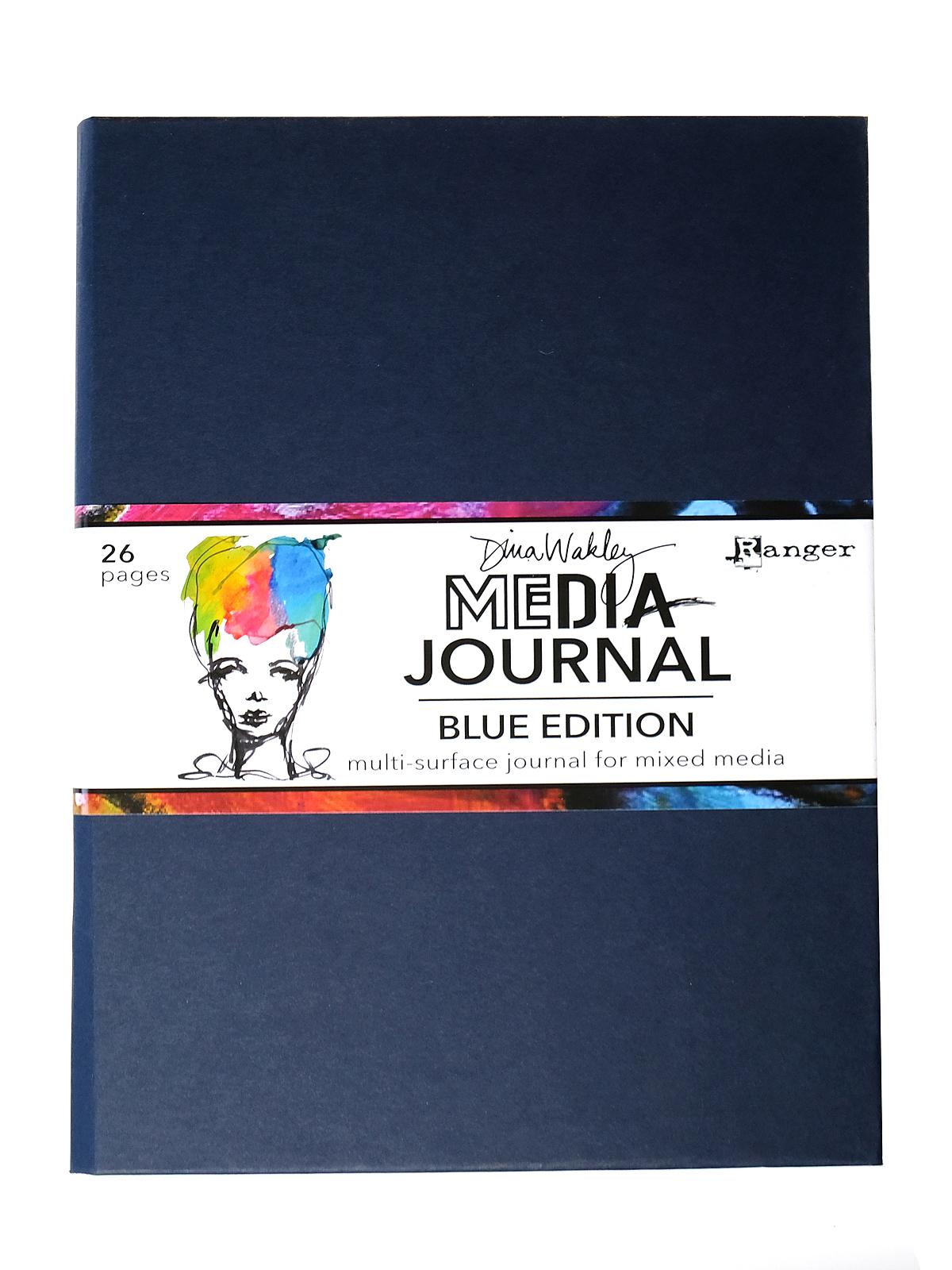 Dina Wakley Media Journal Blue Edition 7 3 4 in. x 10 1 4 in. 26 pages