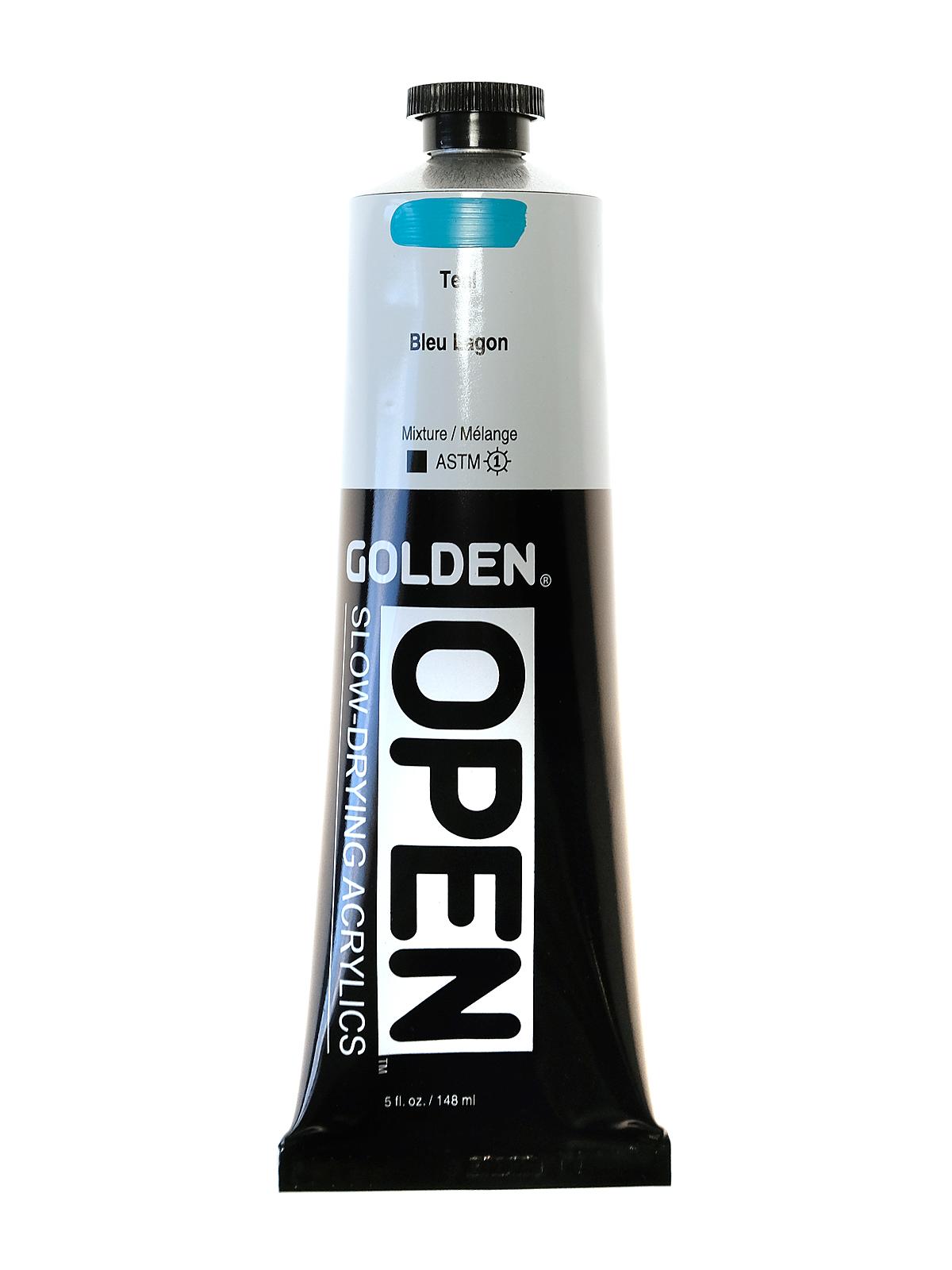 OPEN Acrylic Colors teal 5 oz. tube