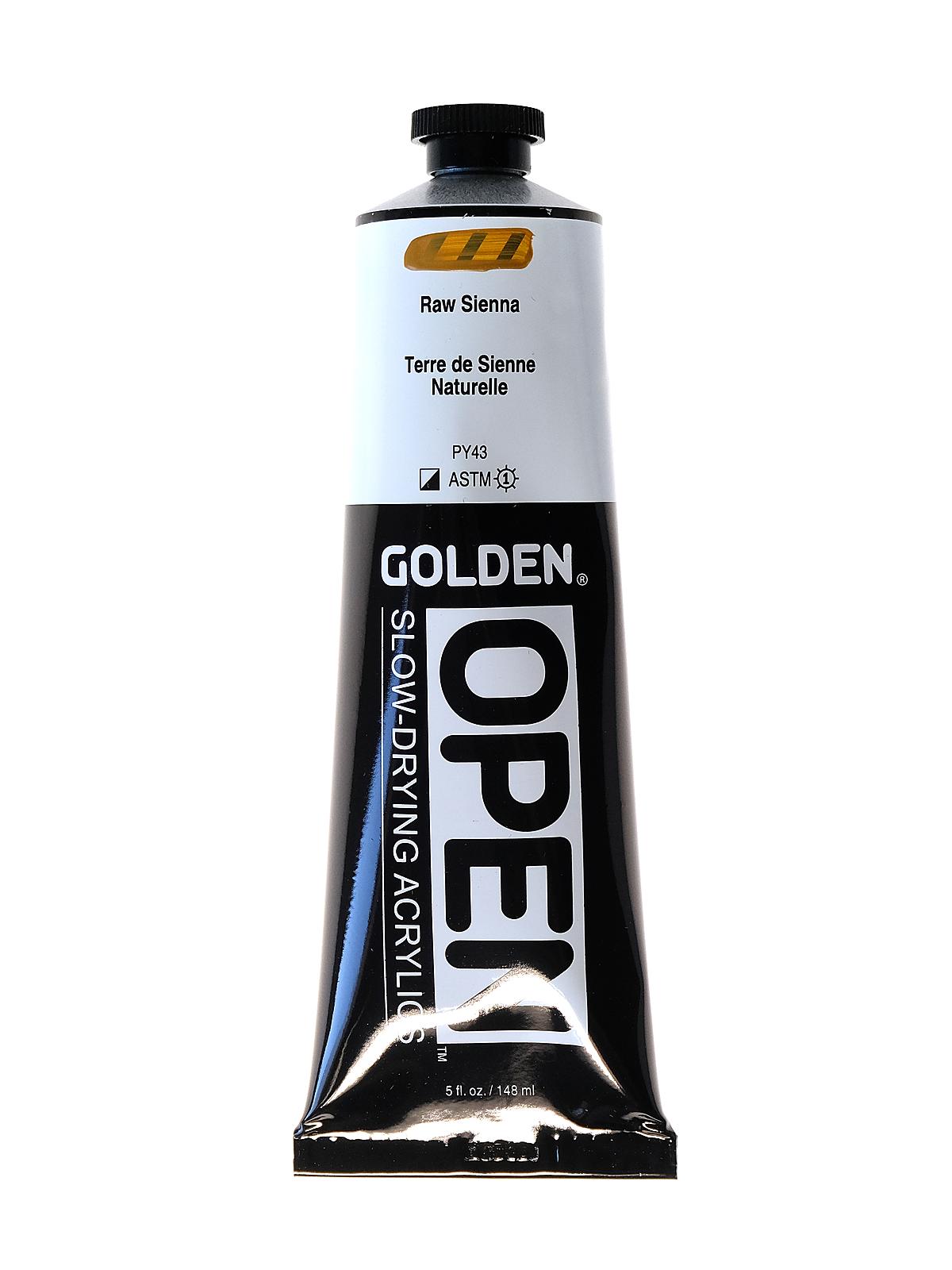 OPEN Acrylic Colors raw sienna 5 oz. tube