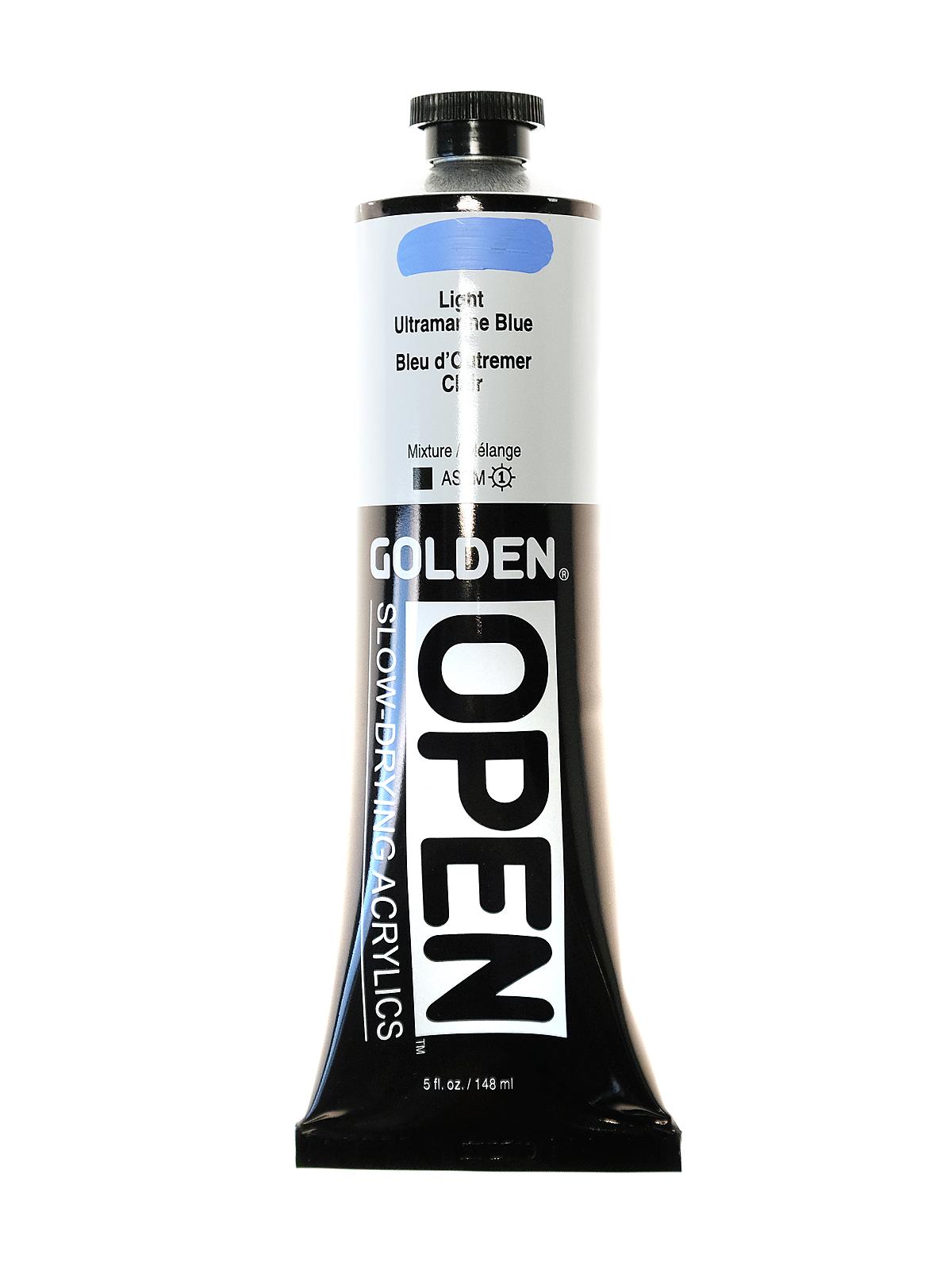 OPEN Acrylic Colors light ultramarine blue 5 oz. tube