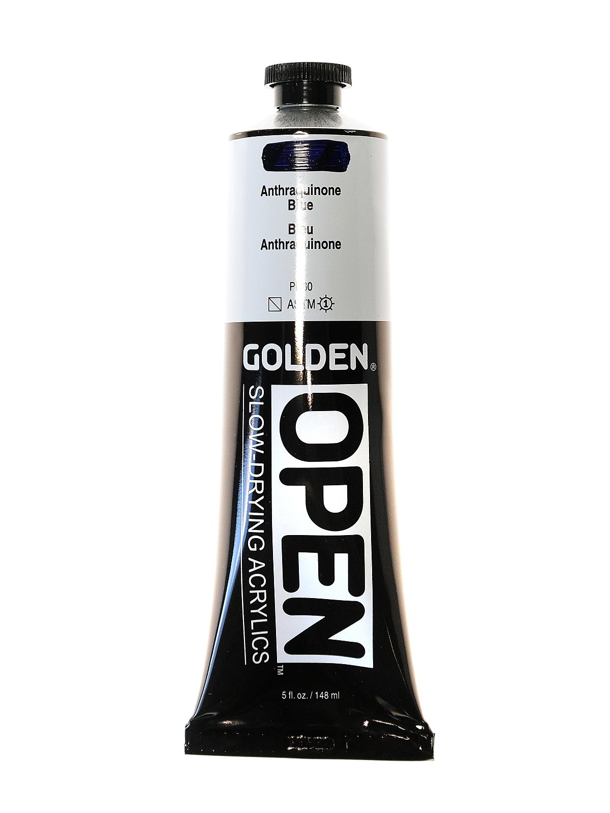 OPEN Acrylic Colors anthraquinone blue 5 oz. tube