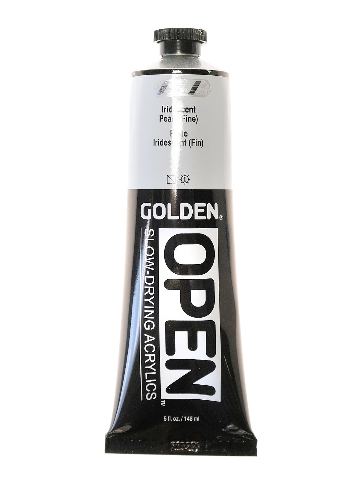 OPEN Acrylic Colors iridescent pearl (fine) 5 oz. tube