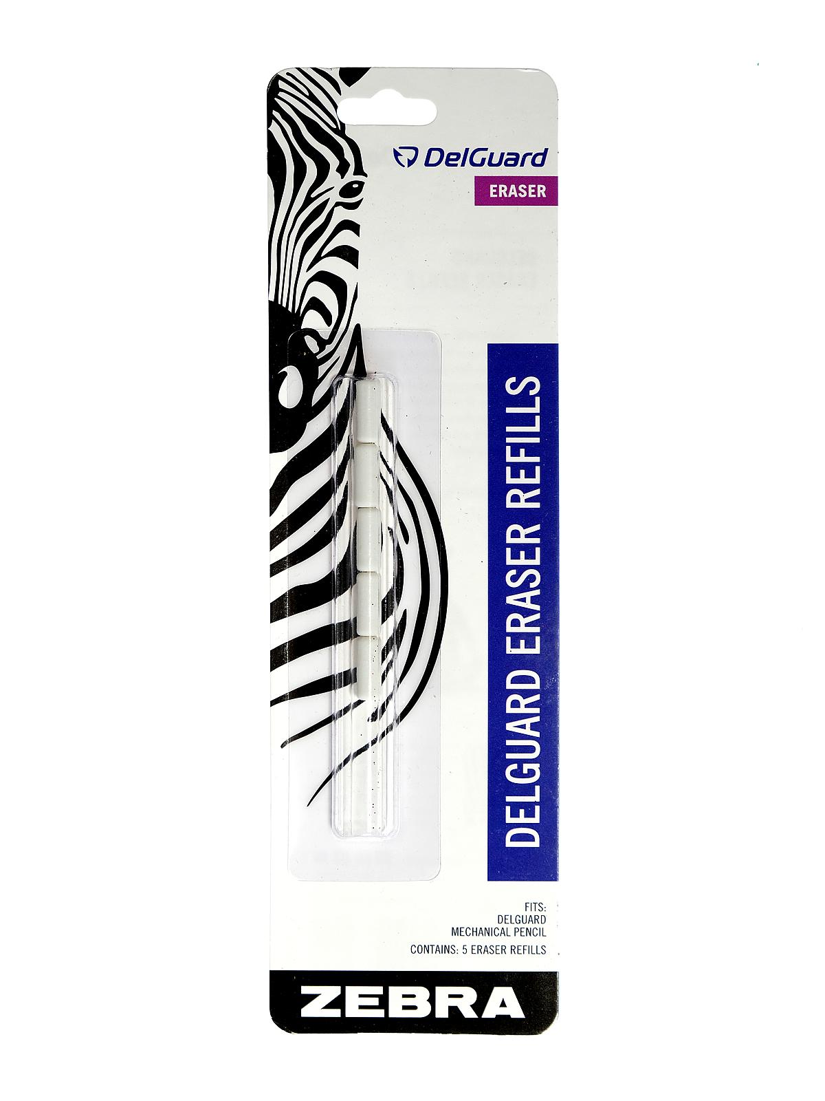 Mechanical Pencil Eraser Refill Delguard Eraser Refill pack of 5