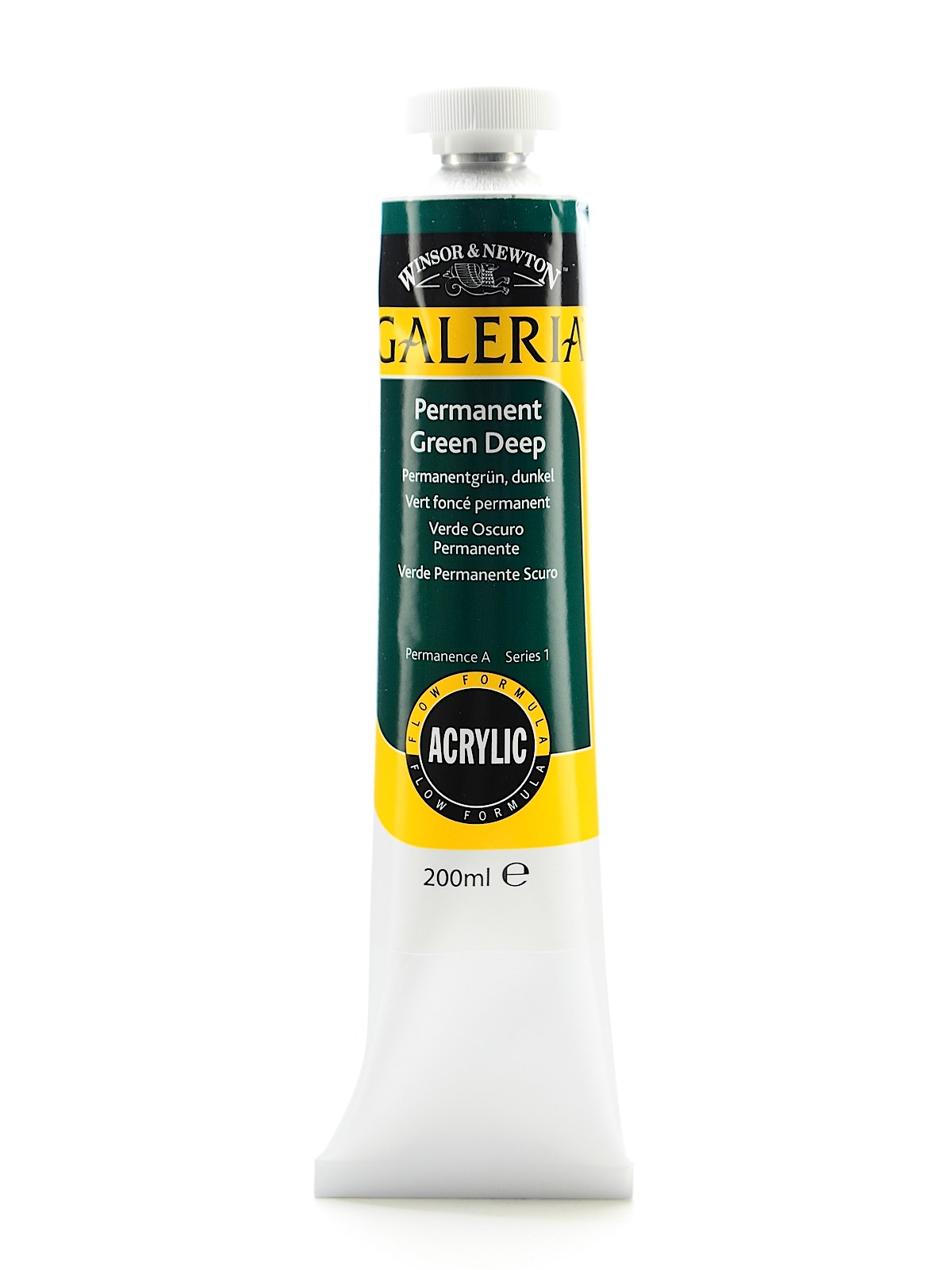 Galeria Flow Formula Acrylic Colours permanent green deep 200 ml 482