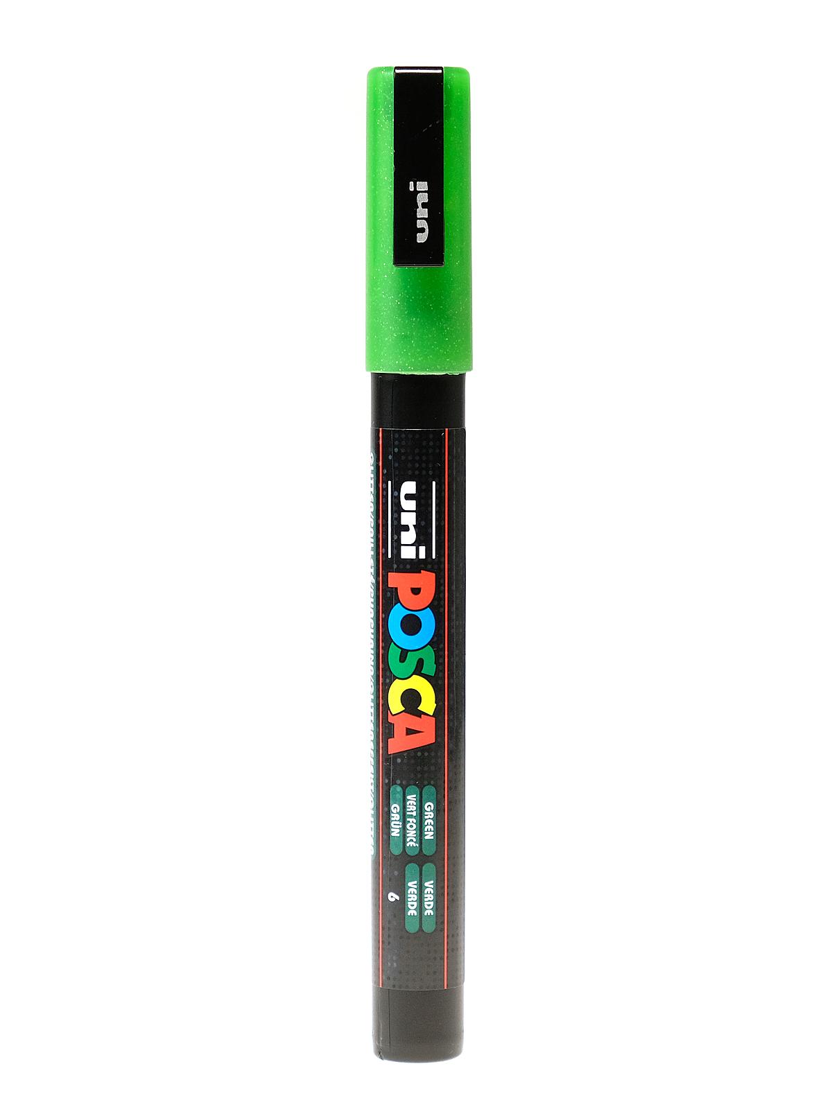 Paint Markers PC-3M fine glitter green