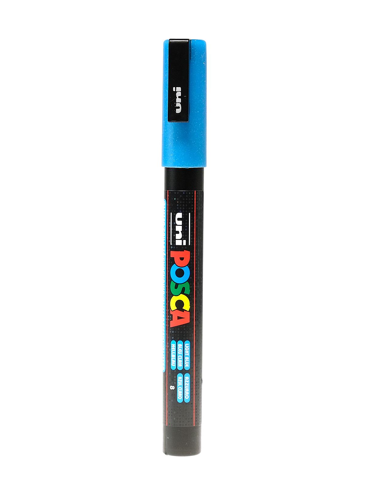 Paint Markers PC-3M fine glitter light blue