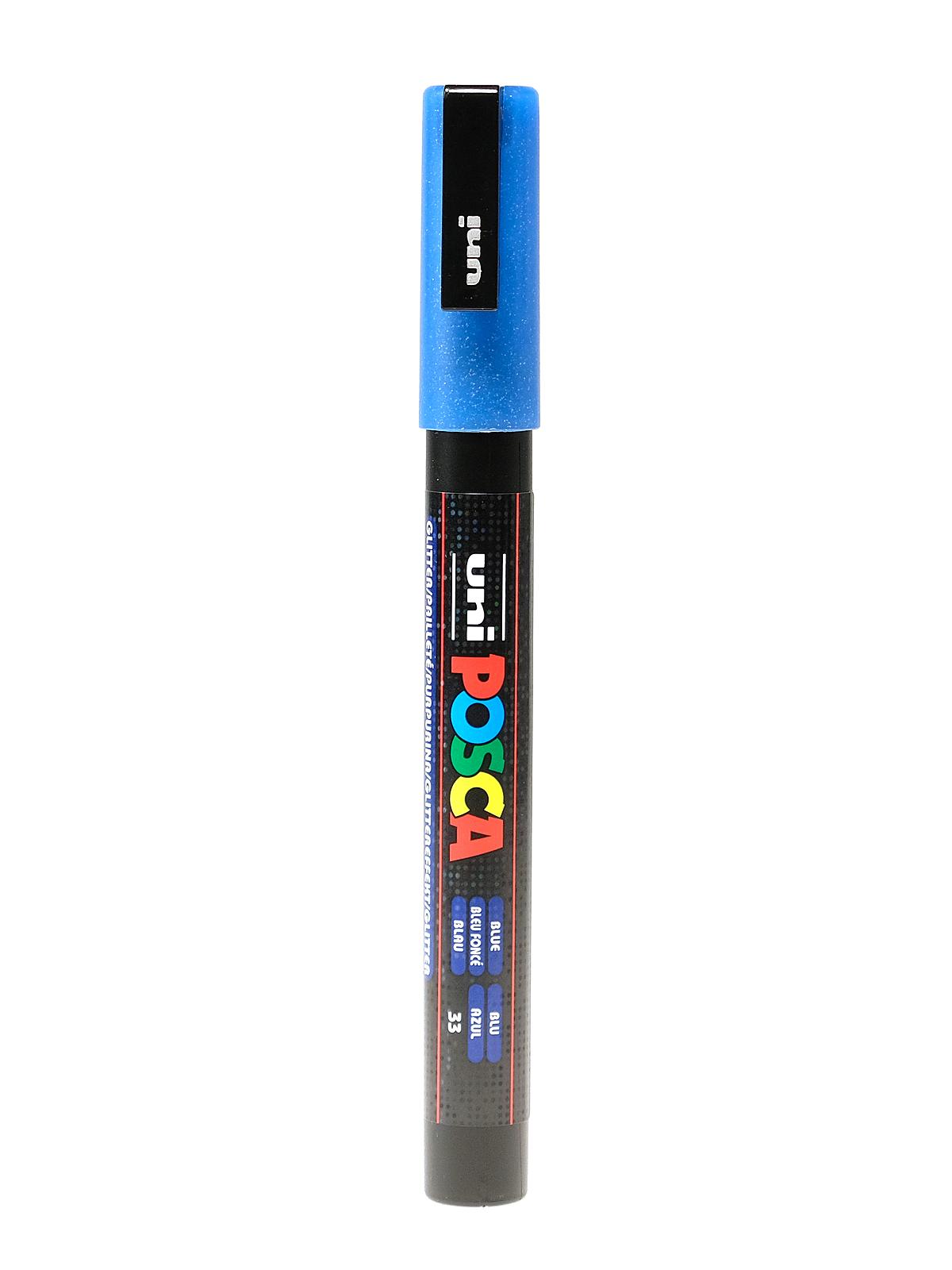 Paint Markers PC-3M fine glitter blue