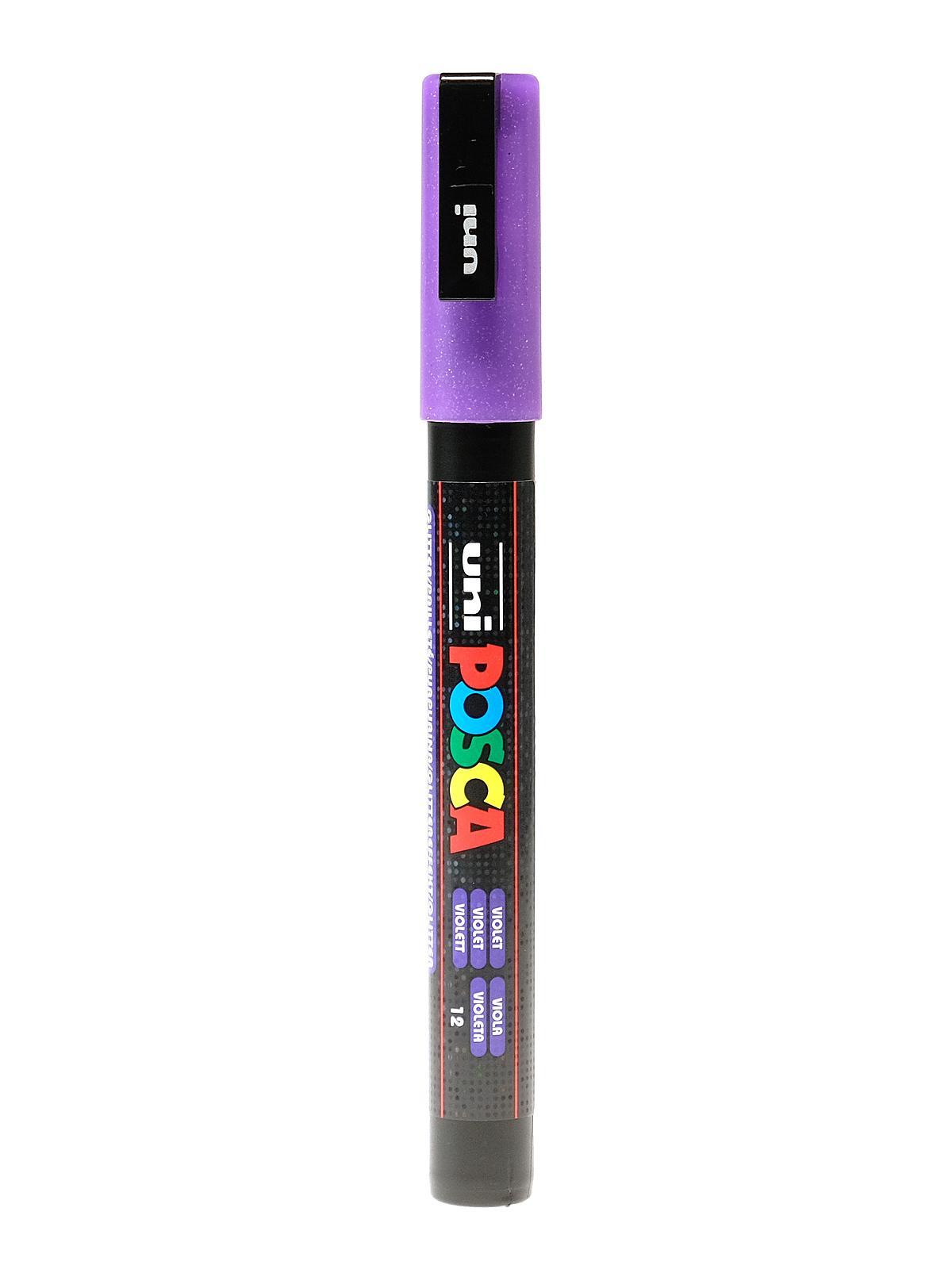Paint Markers PC-3M fine glitter violet