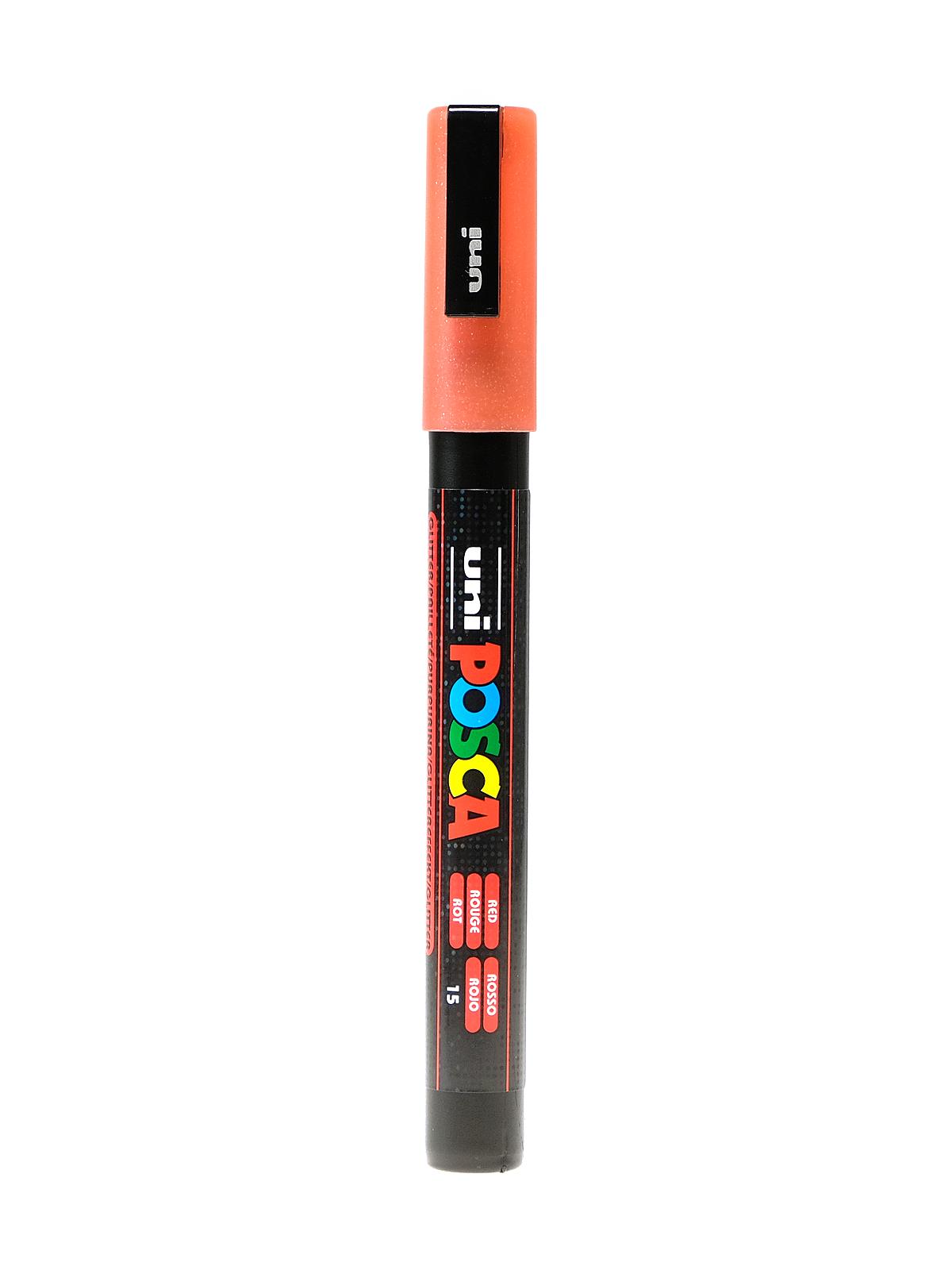 Paint Markers PC-3M fine glitter red