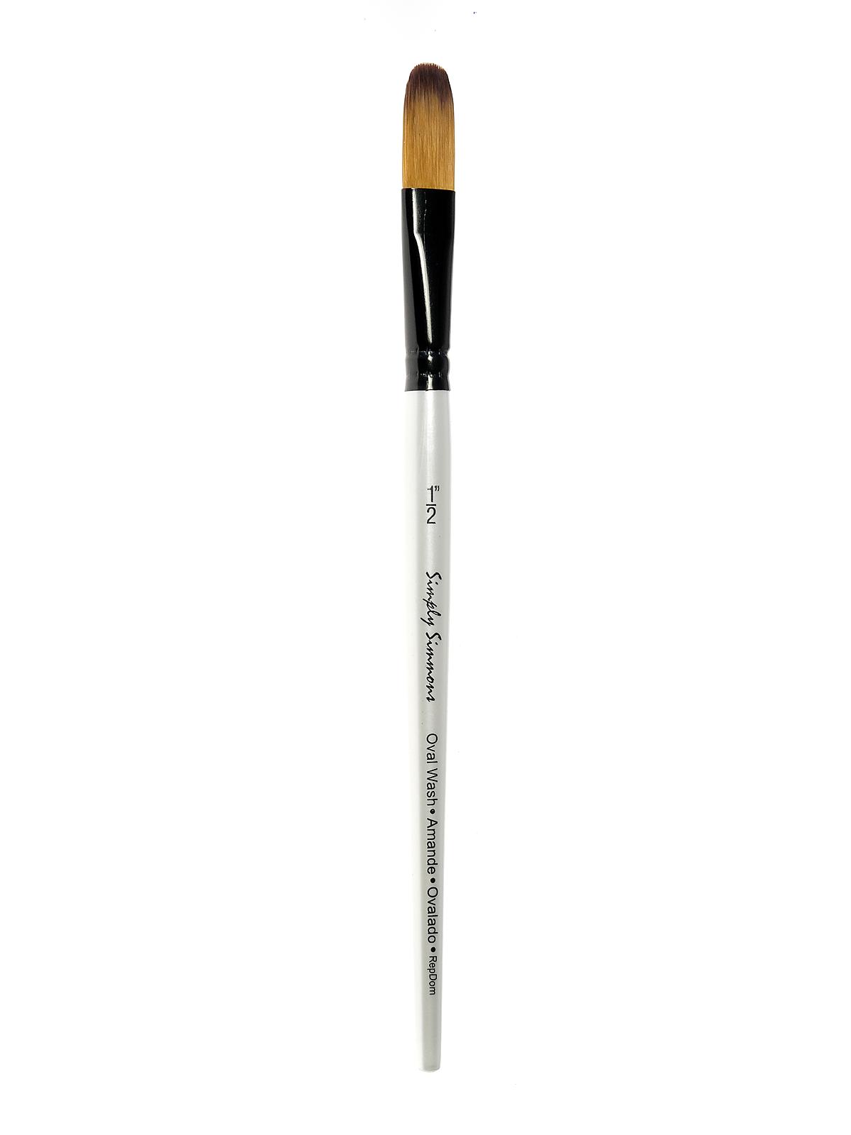 Simply Simmons Short Handle Brushes oval wash 1 2 in.