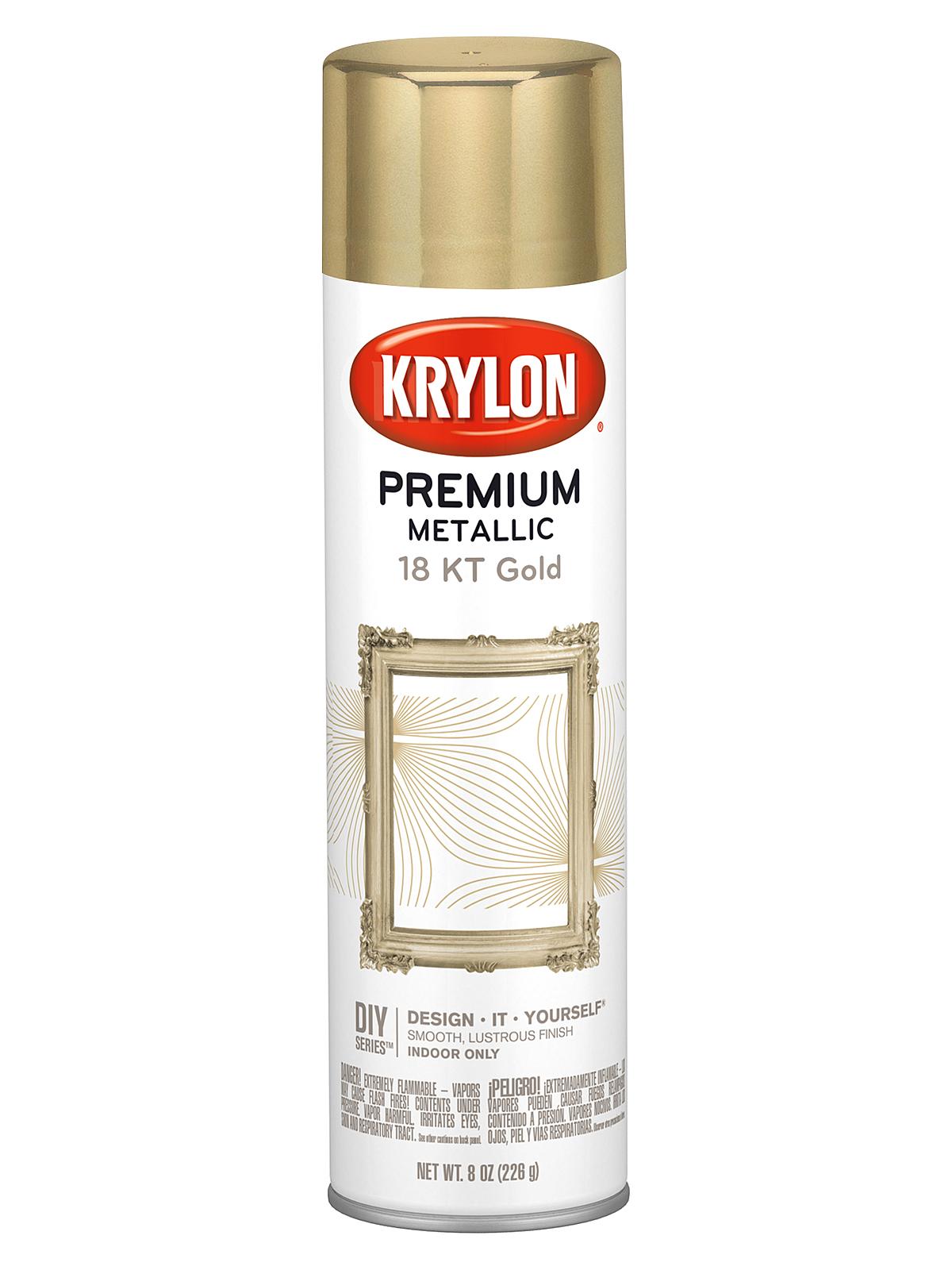 Premium Metallic Spray Paint 18 kt gold plate
