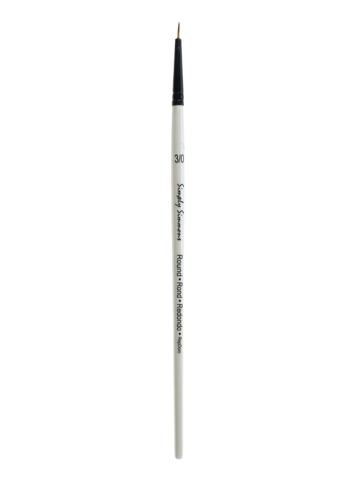 Simply Simmons Short Handle Brushes round 3 0