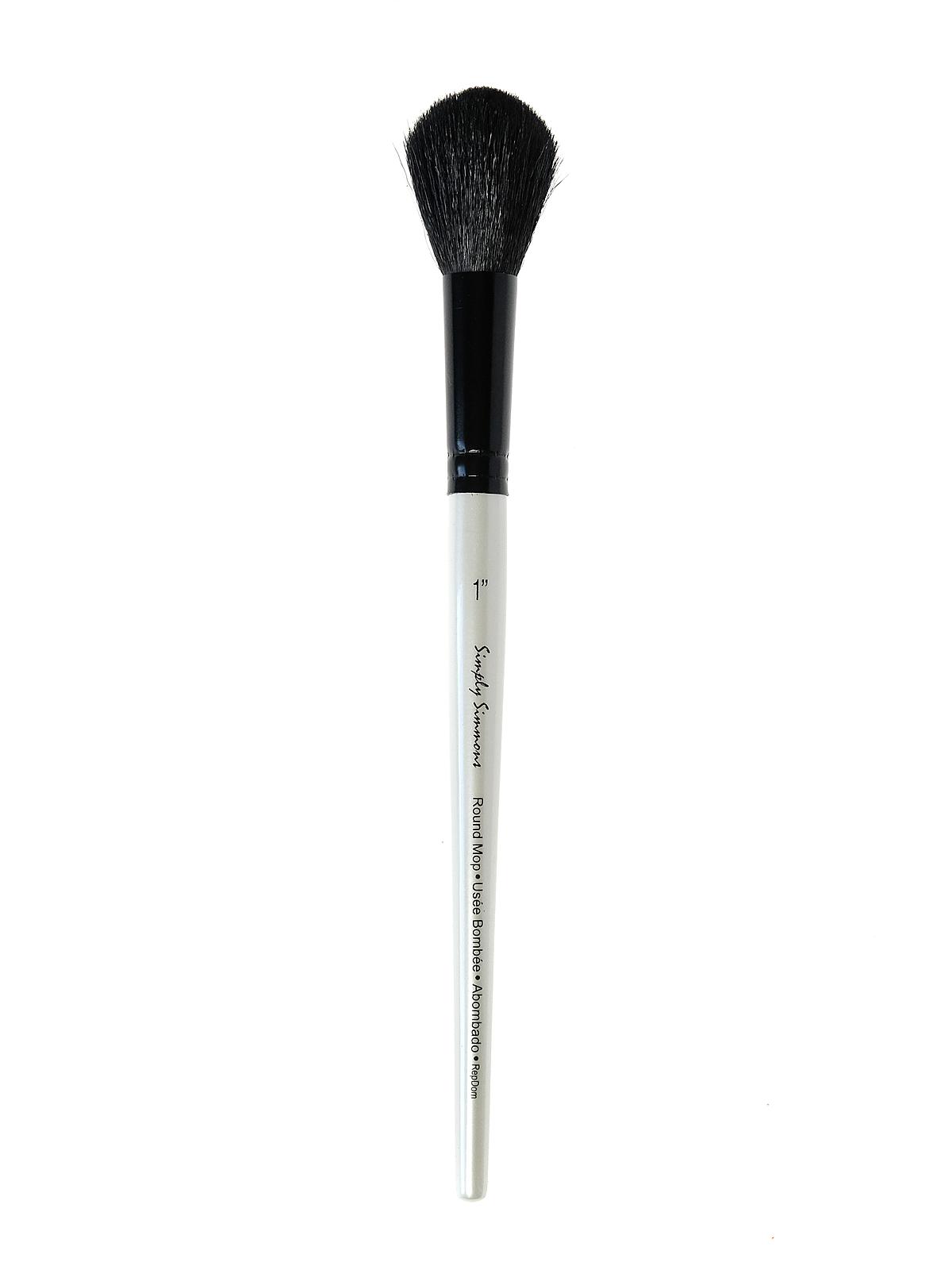 Simply Simmons Short Handle Brushes round mop 1 in.