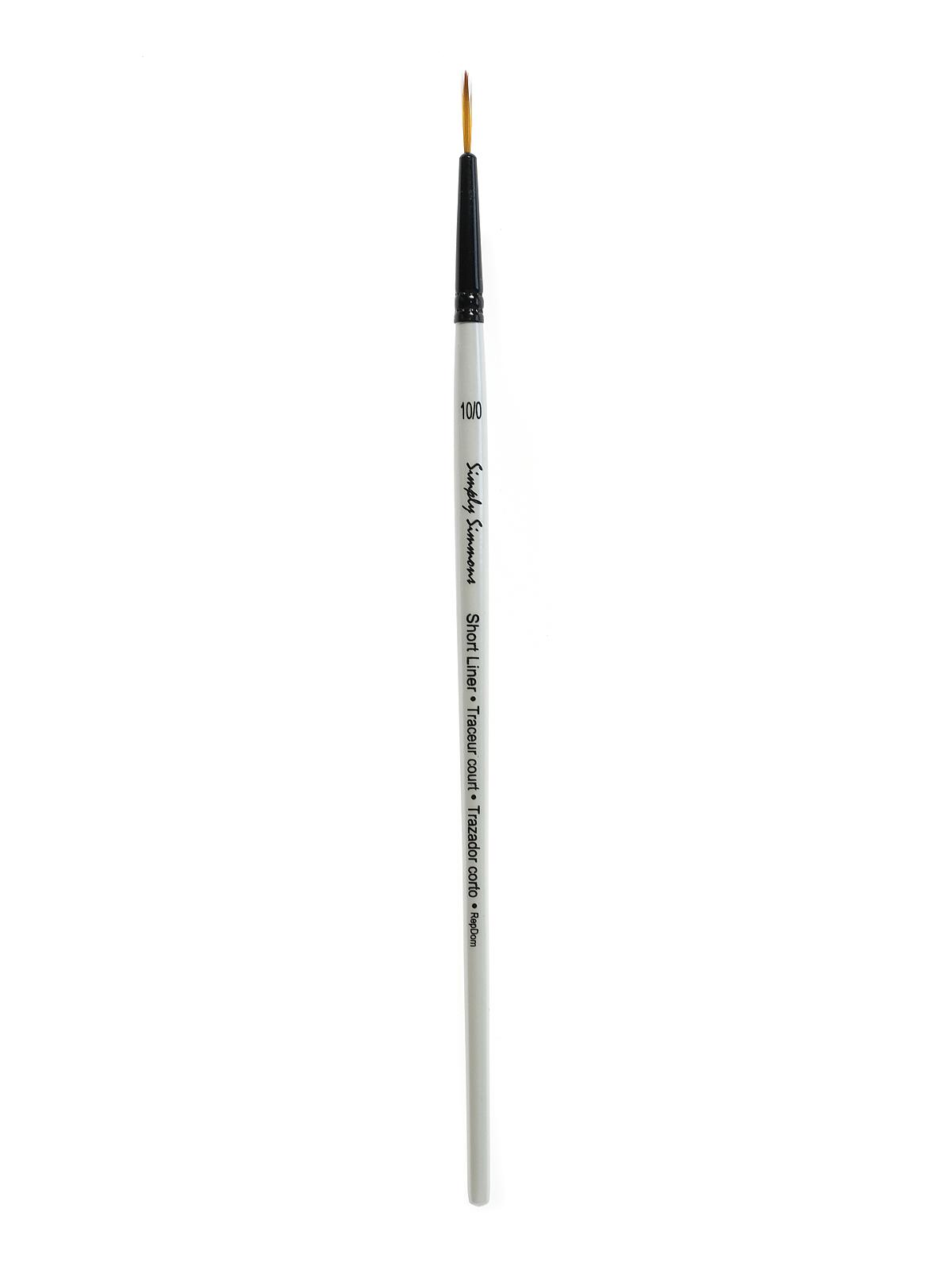 Simply Simmons Short Handle Brushes short liner 10 0