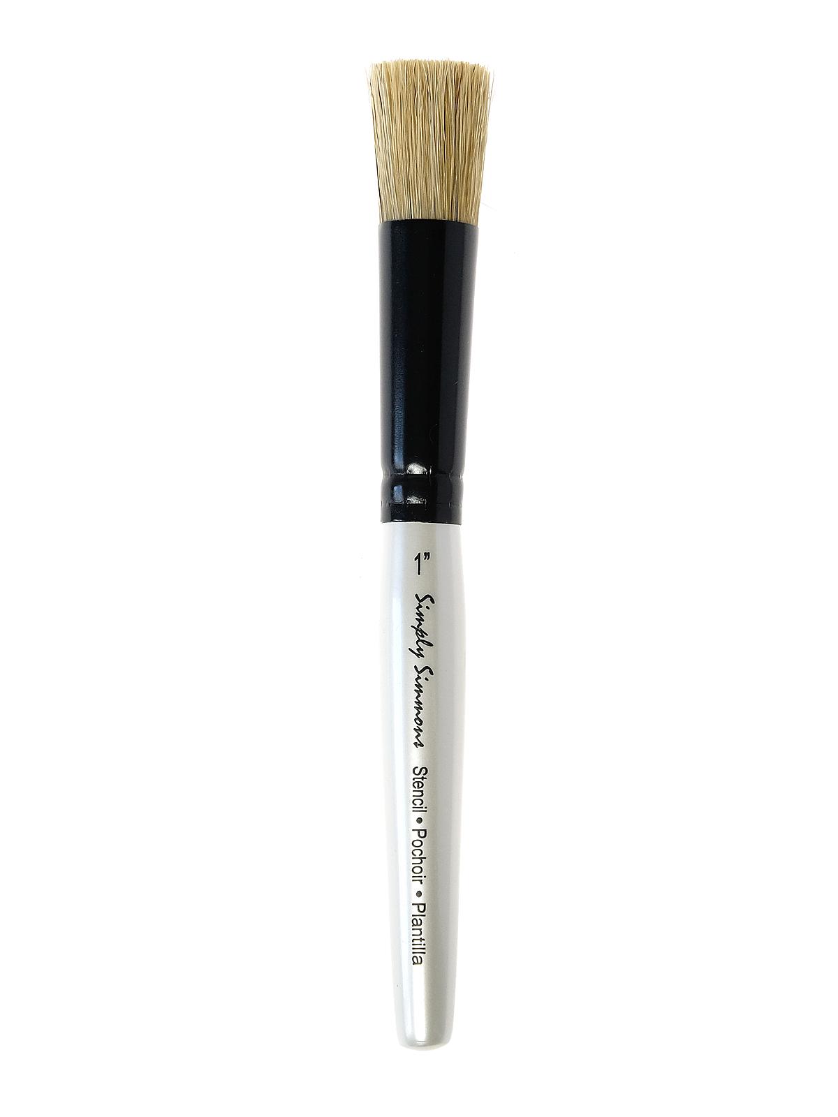 Simply Simmons Short Handle Brushes Stencil 1 in.