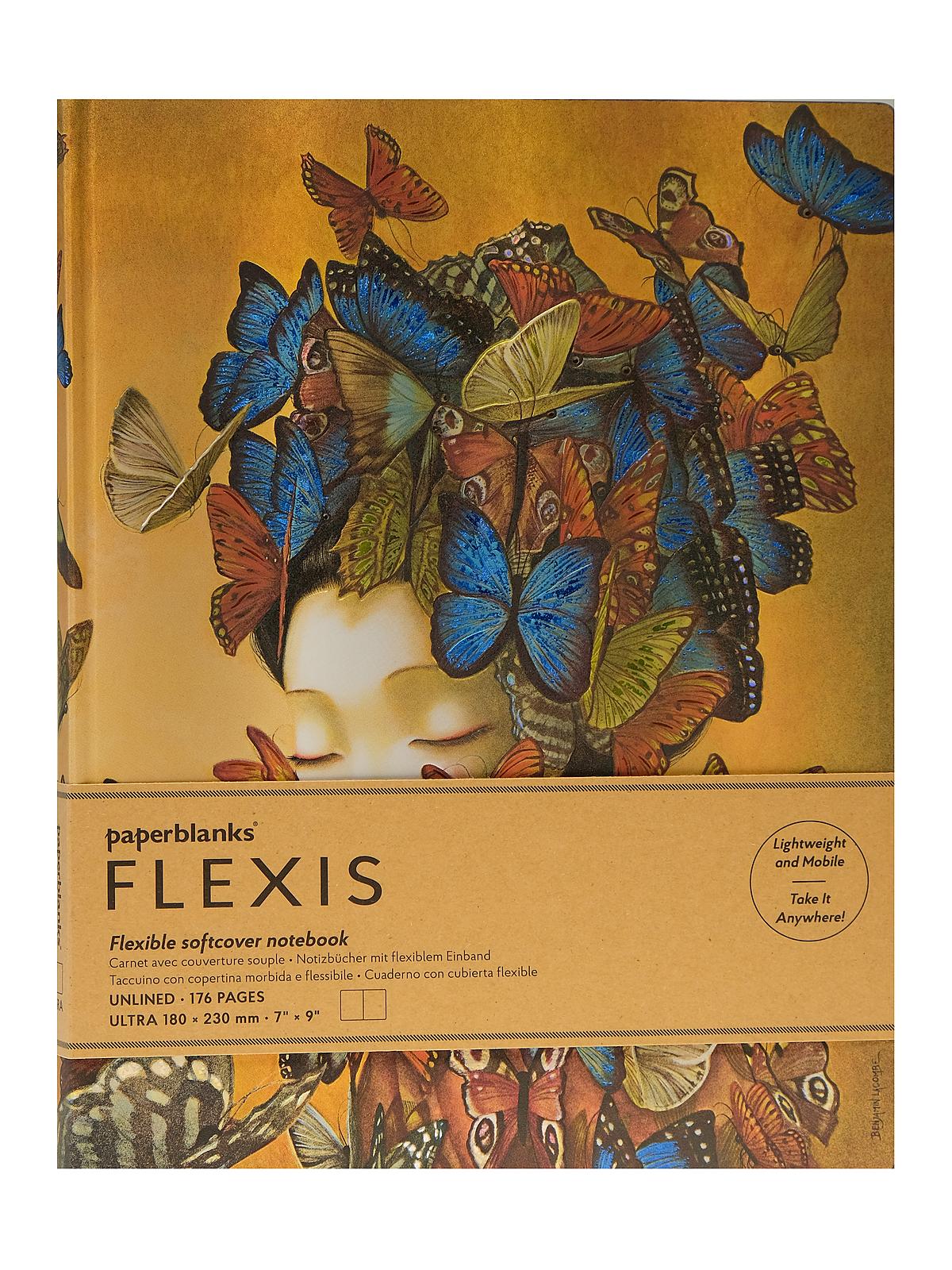Madame Butterfly Journal Flexis Ultra 7 in. x 9 in. 176 pages, unlined