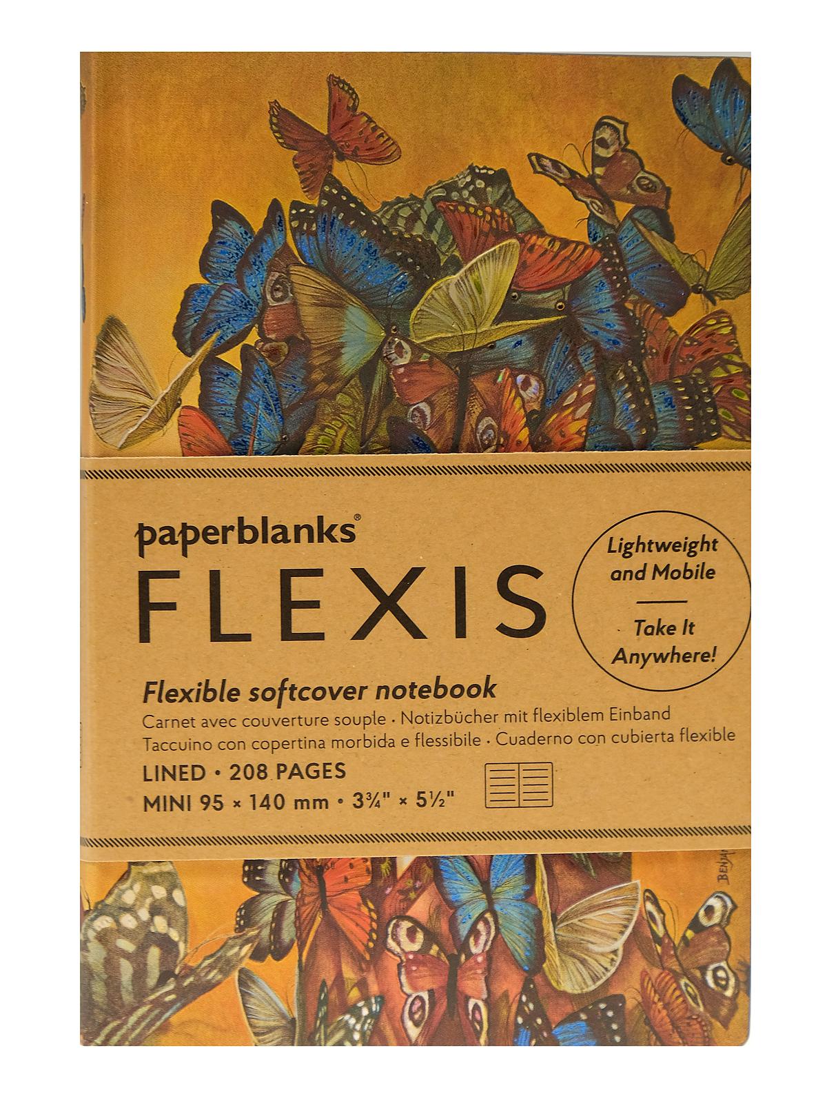 Madame Butterfly Journal Flexis Mini 3 3 4 in. x 5 1 2 in. 208 pages, lined