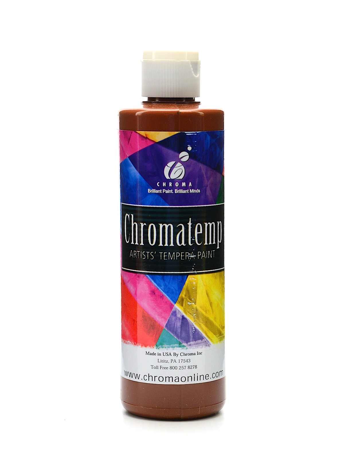 ChromaTemp Artists' Tempera Paint brown 8 oz.