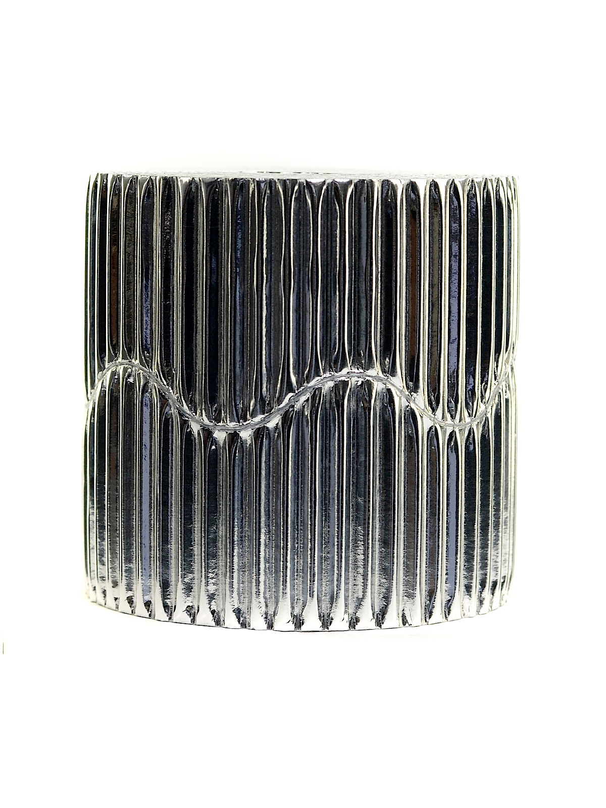Bordette Corrugated Roll metallic silver