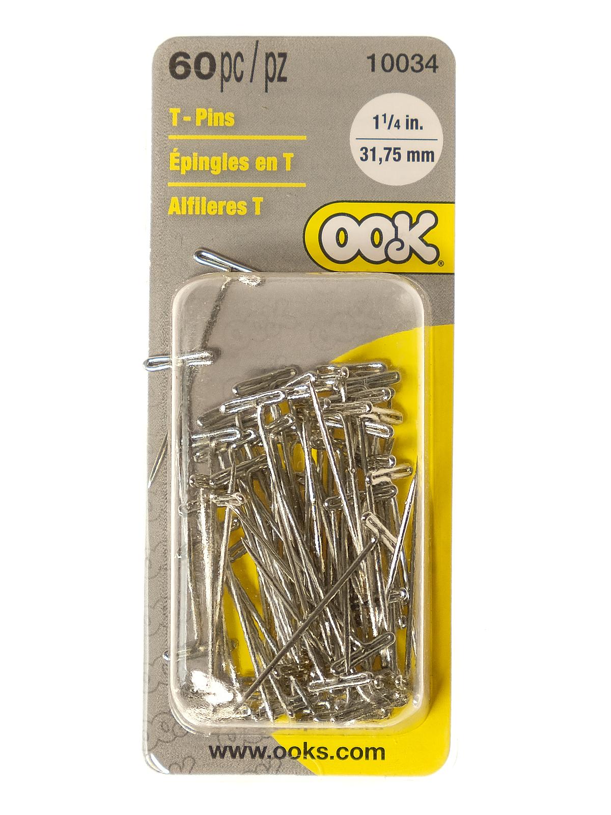 T-Pins 1 1 4 in. pack of 60