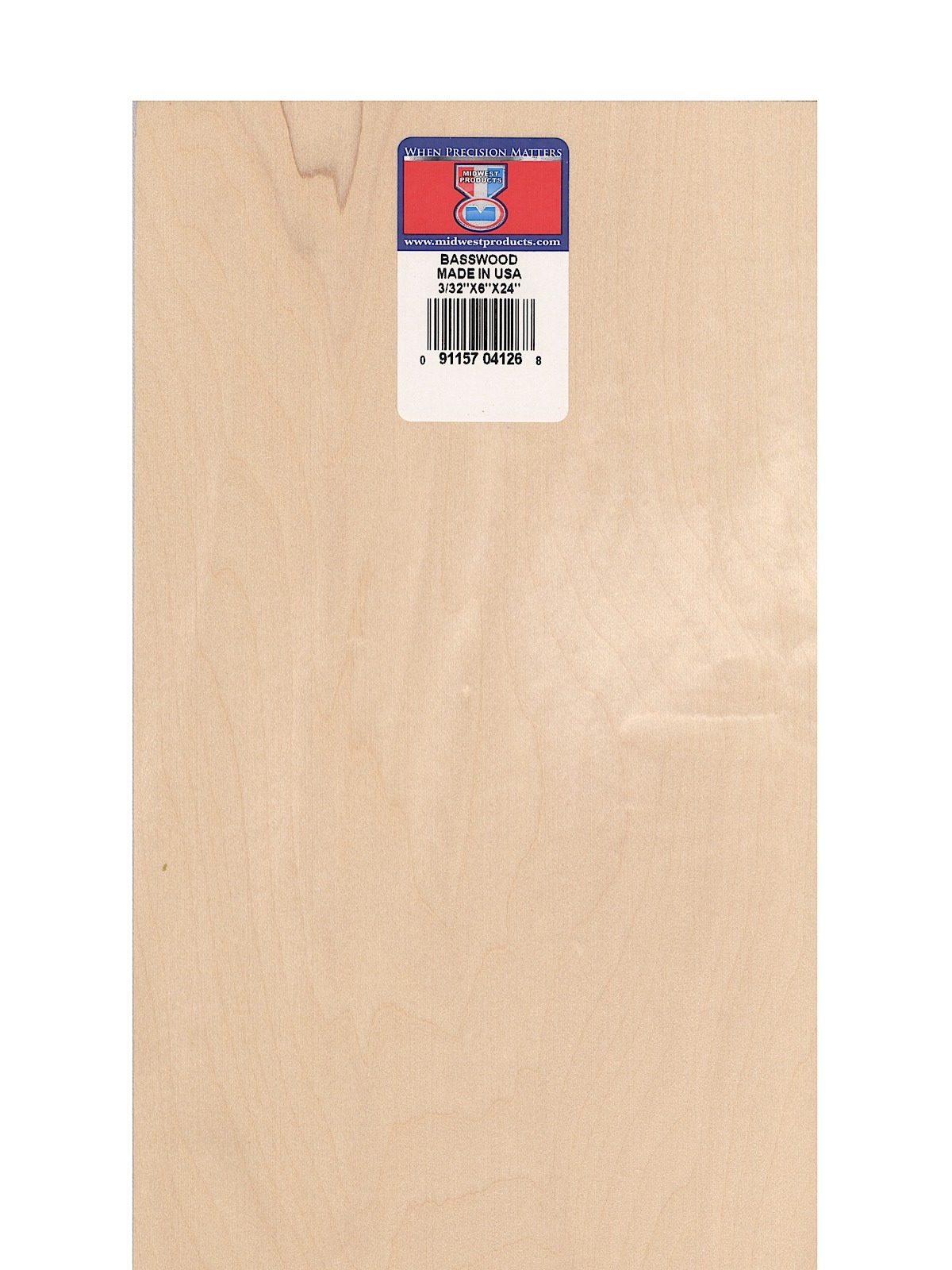 Basswood Sheets 3 32 in. 6 in. x 24 in.