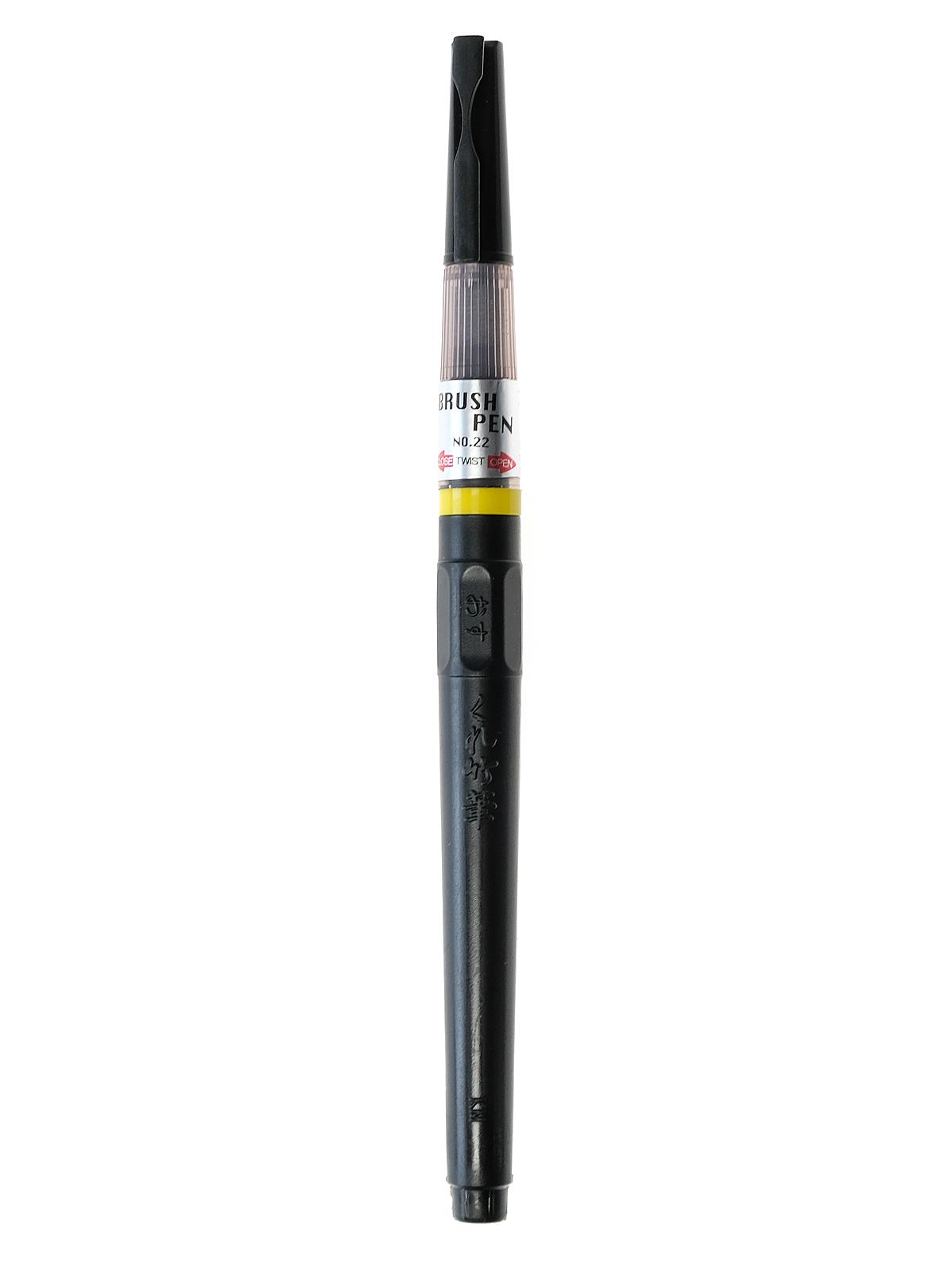 Black Brush Pens no. 22 medium each