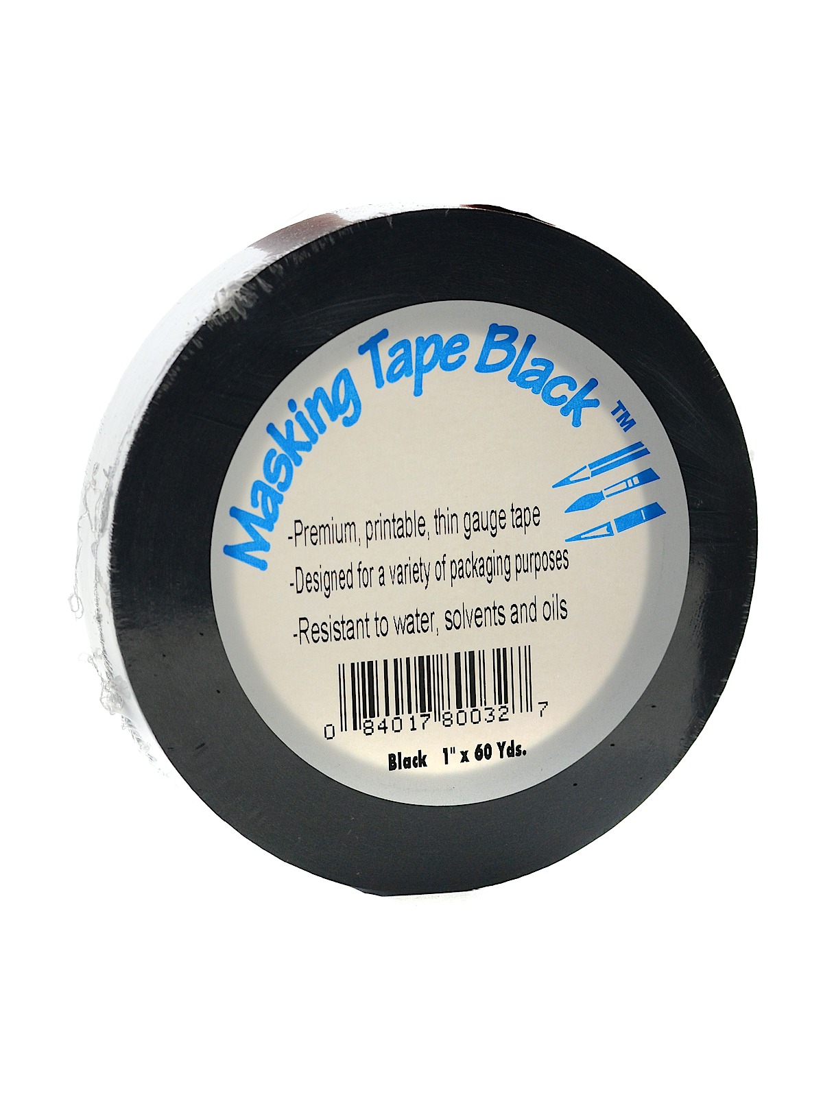 Black Masking Tape 1 in. x 60 yd.