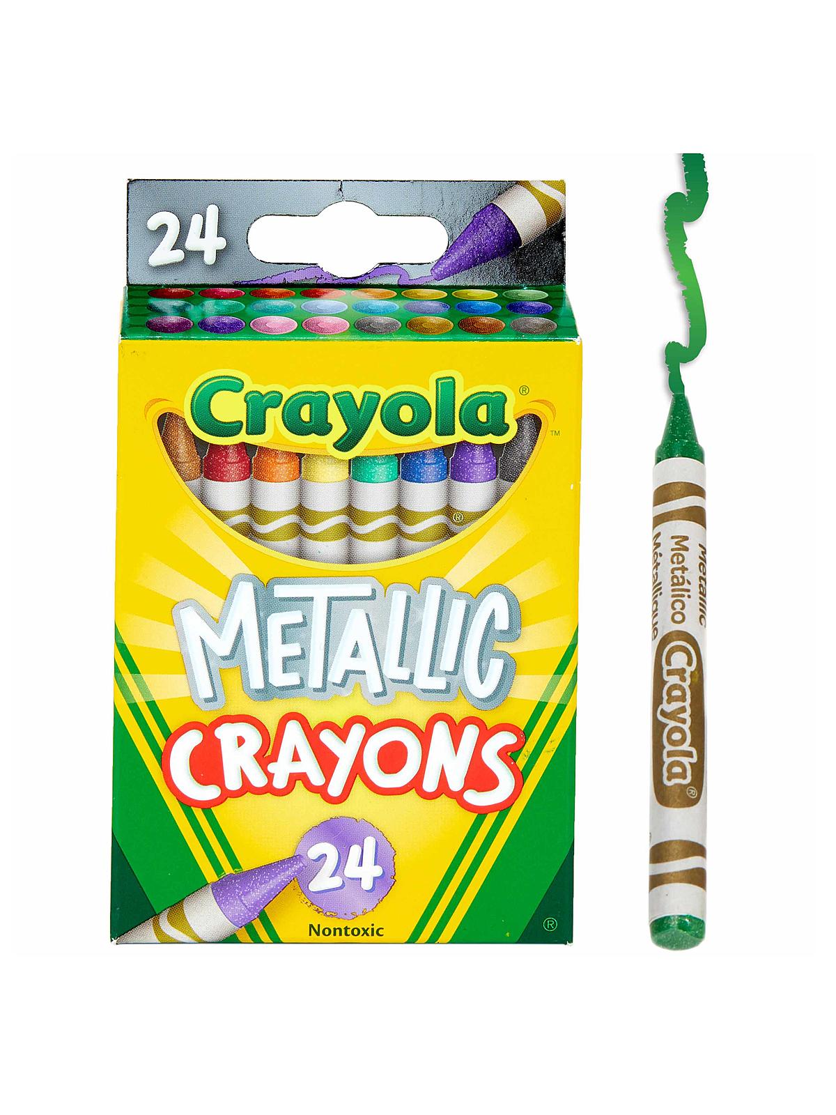 Metallic Crayons Pack Of 24