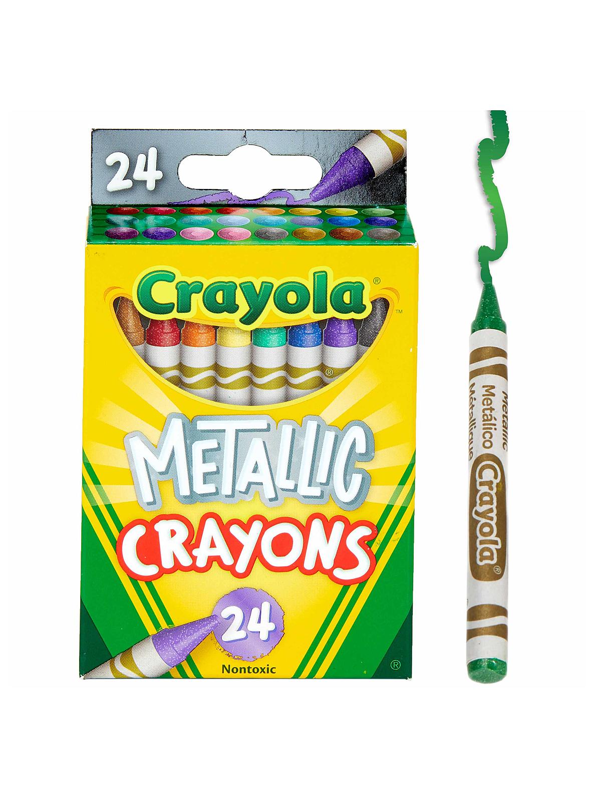 Metallic Crayons pack of 24
