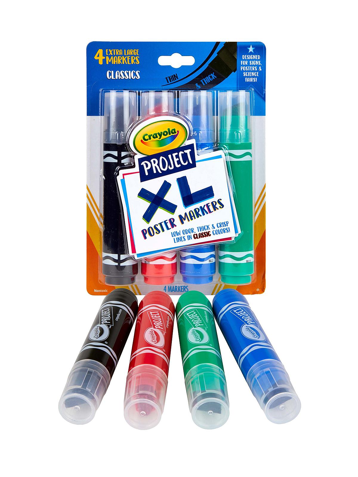 Project XL Poster Markers classic set of 4