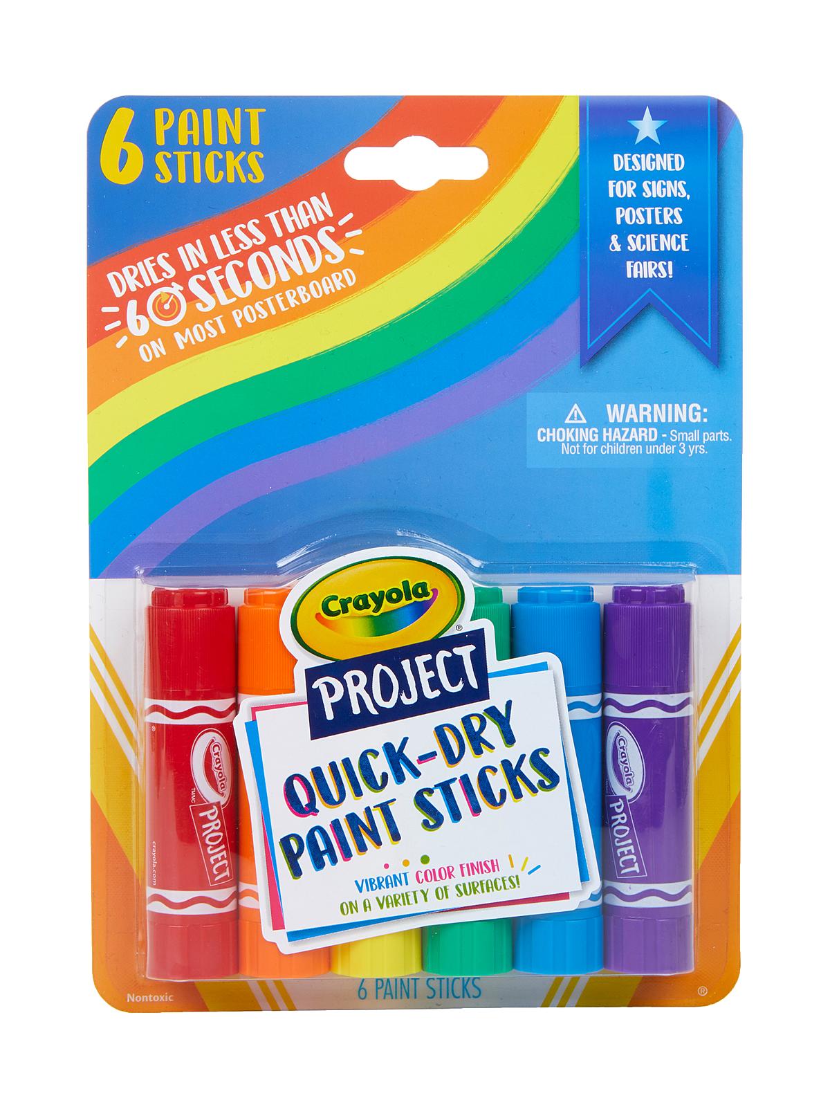 Project Quick-Dry Paint Sticks set of 6