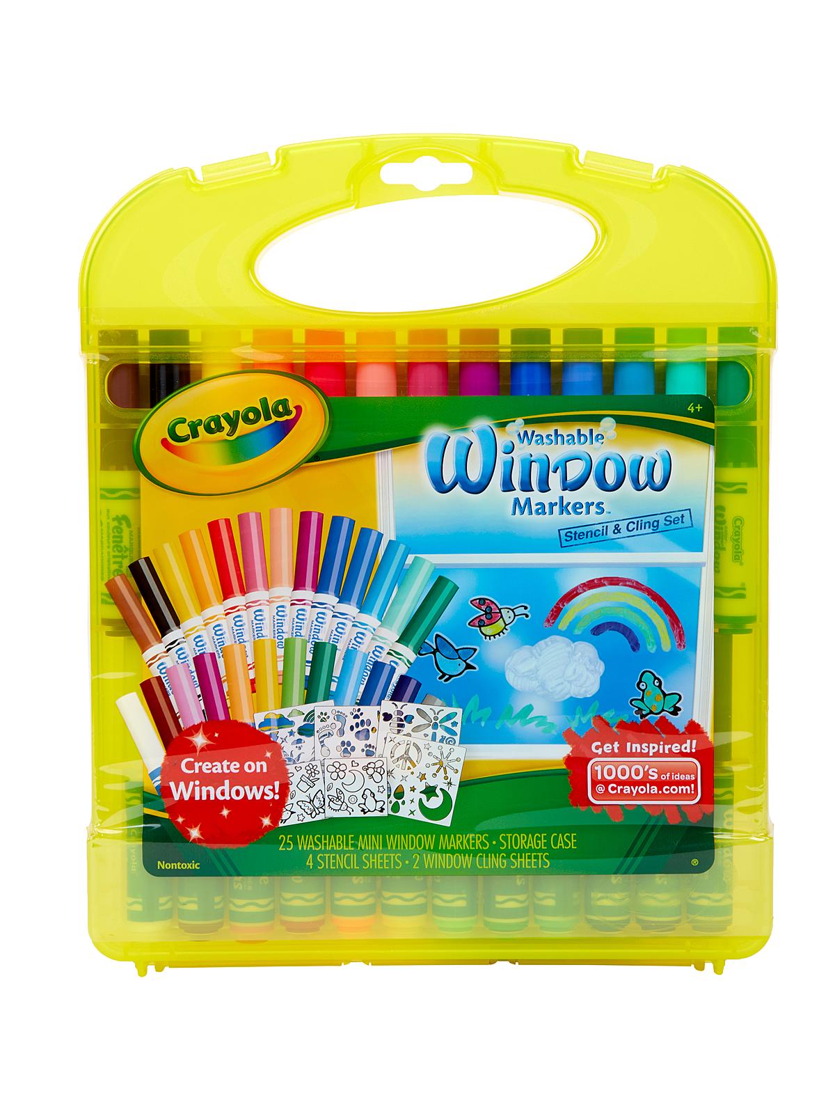 Window Markers & Stencil Kit each