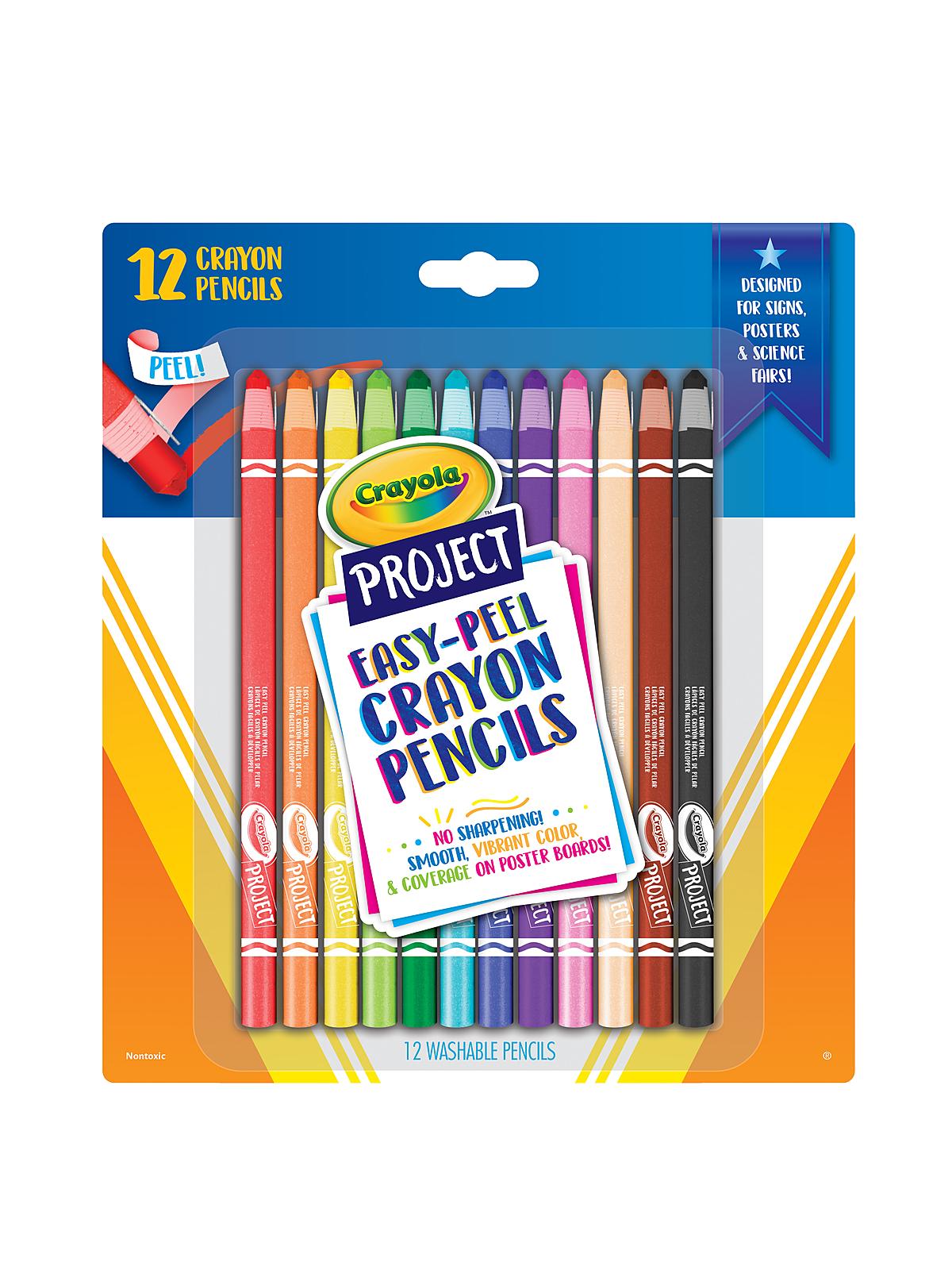 Project Easy-Peel Crayon Pencils set of 12