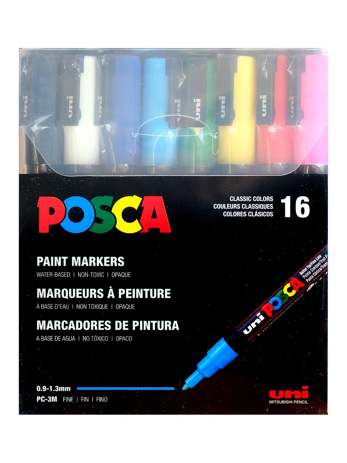 Paint Markers PC-3M fine set of 16 colors