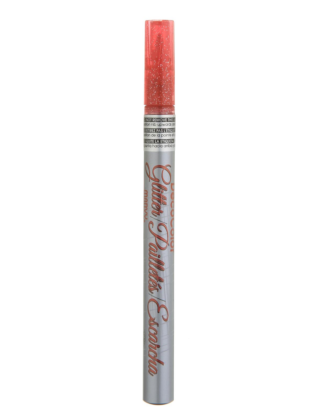 Glitter Decocolor Paint Marker red each