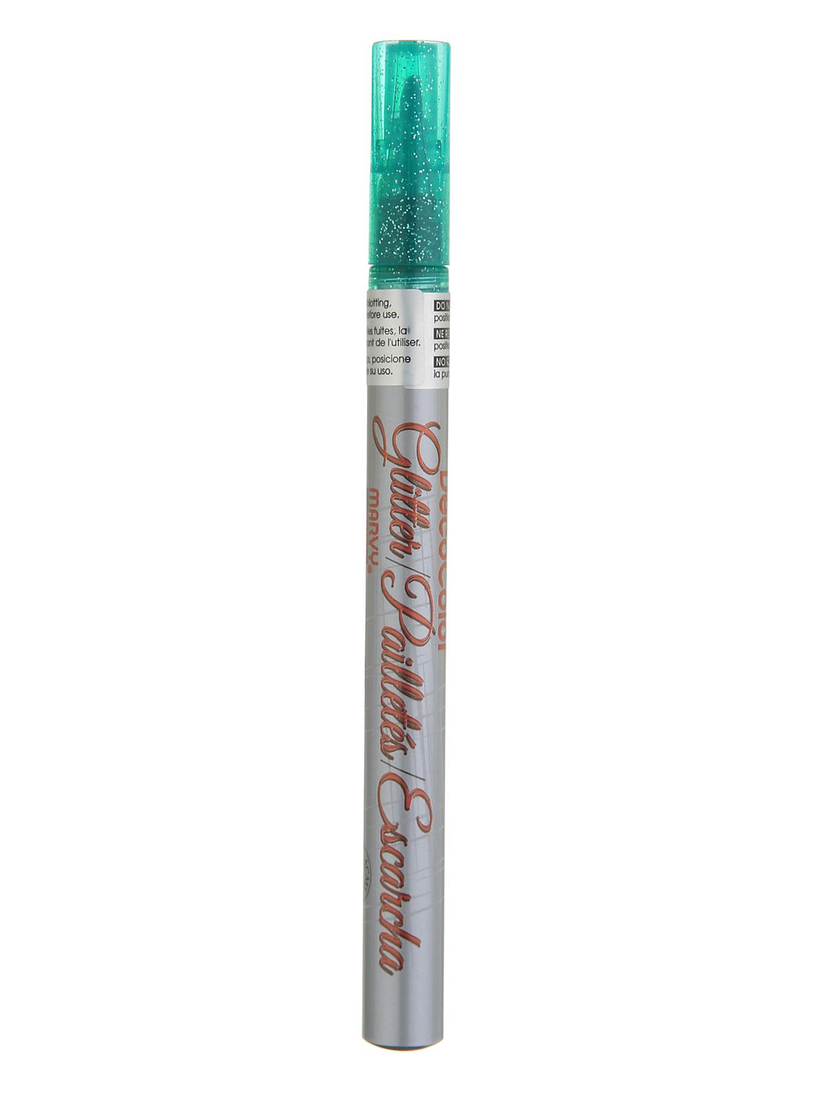 Glitter Decocolor Paint Marker green each