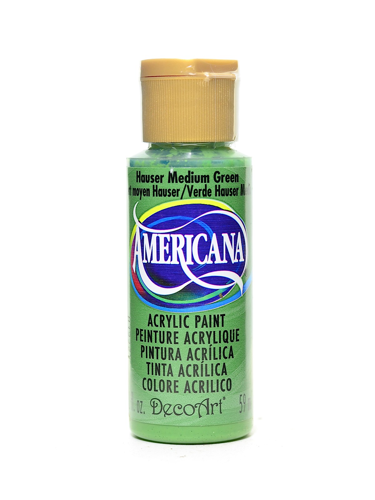Americana Acrylic Paints Hauser medium green 2 oz.