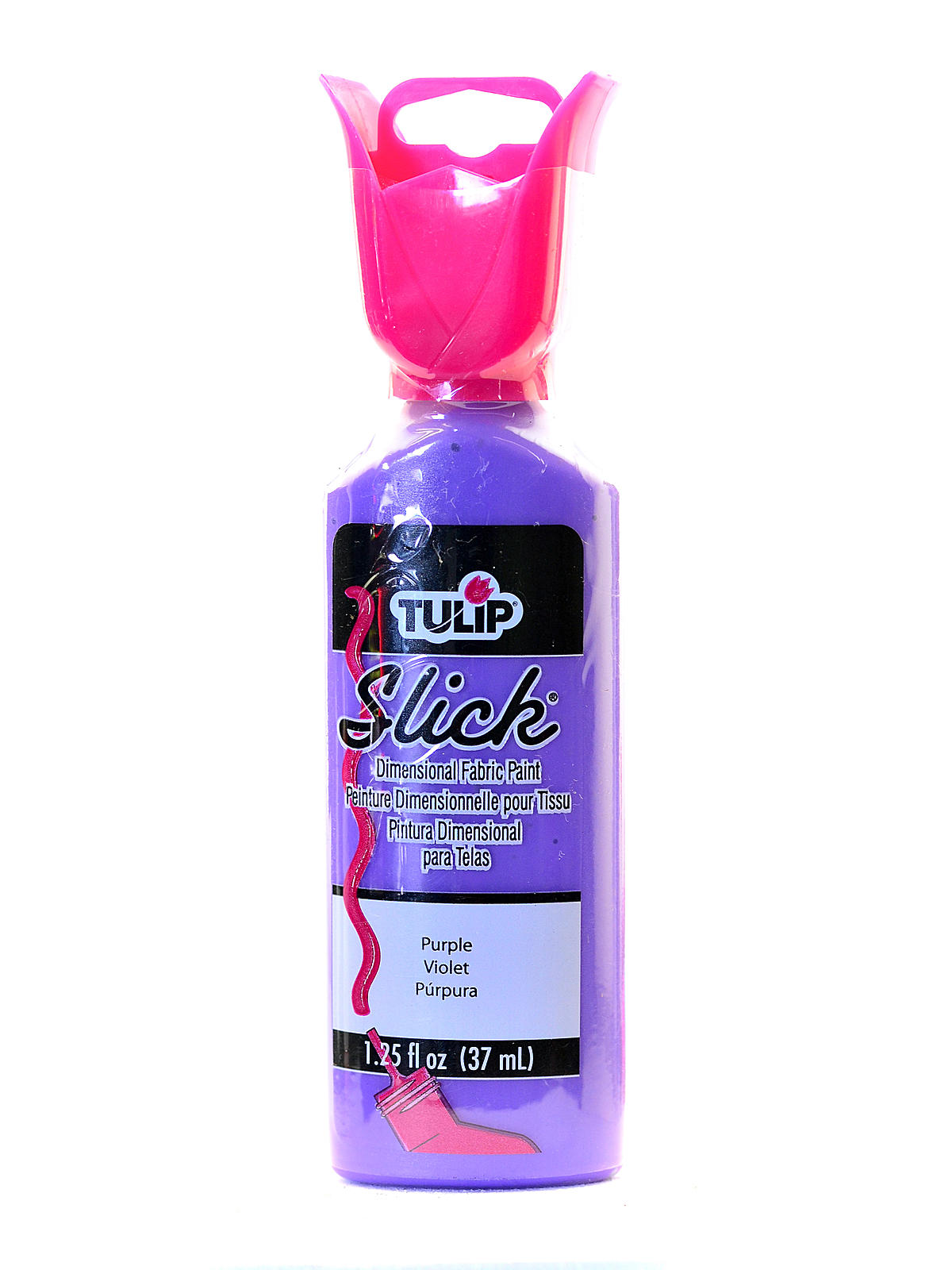 Slick Dimensional Fabric Paint purple 1 1 4 oz.