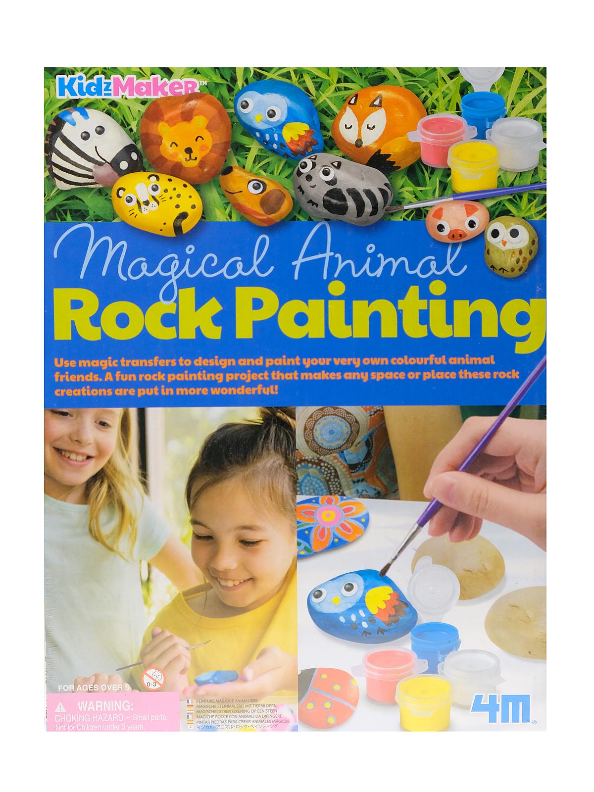 KidzMaker Magical Animal Rock Painting Kit